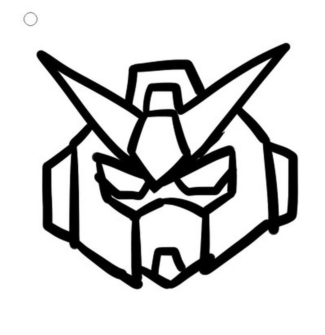 高达,元祖高达,机器人,创意儿童画      课上画给孩子们看的示范