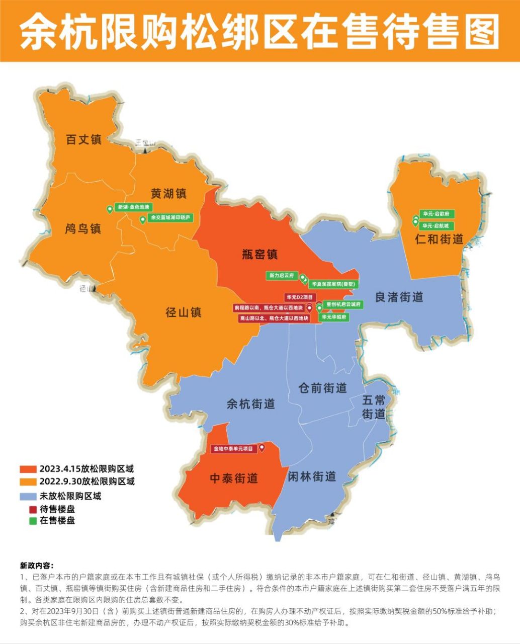 瓶窑中泰松绑限购 经过多方确认:余杭区的瓶窑街道和中泰街道正式放宽