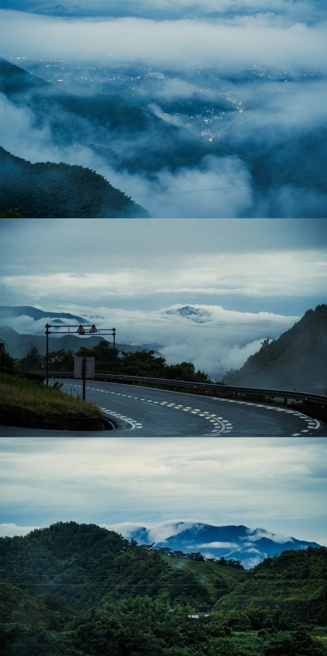 余姚市白水冲瀑布&四明山观景台 雨中云海 雾气与绿色的交织 相机 z8