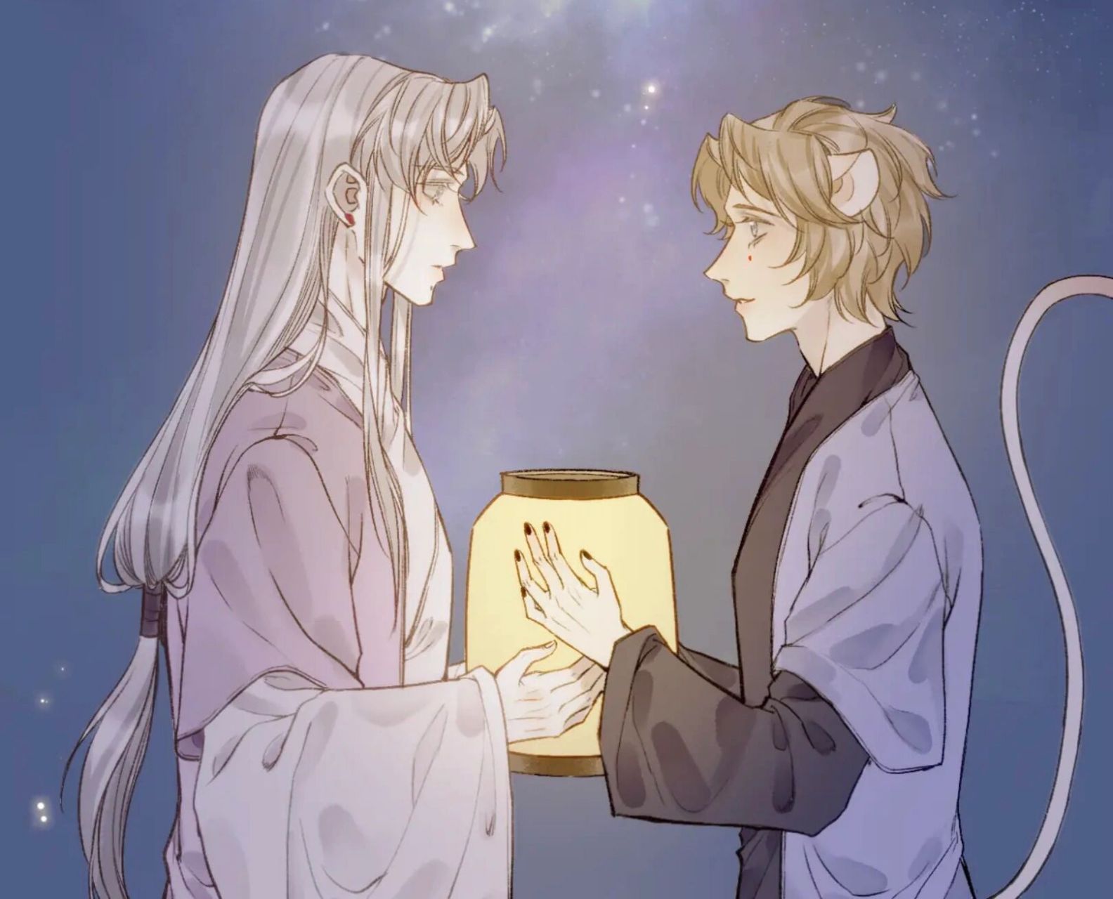 【流年盏】能让他一夜白头的人,一定很重要吧 收藏了两年的漫画,前段