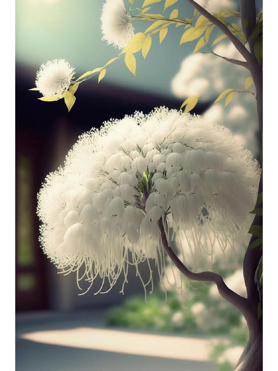 流苏树 流苏花 流苏,每年四月开花,因花朵呈现白色,又称四月雪.