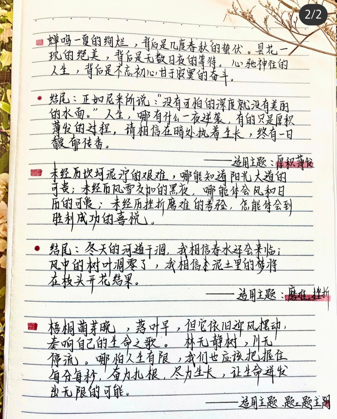 高中生摘抄精美语段，高中生摘抄精美语段200字