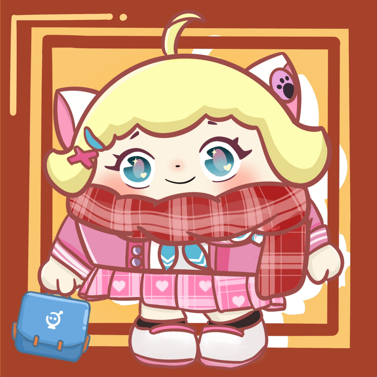 兔年头像/蛋仔派对新年头像 这次画的是jk妹和雪雪的闺蜜头像 画了两