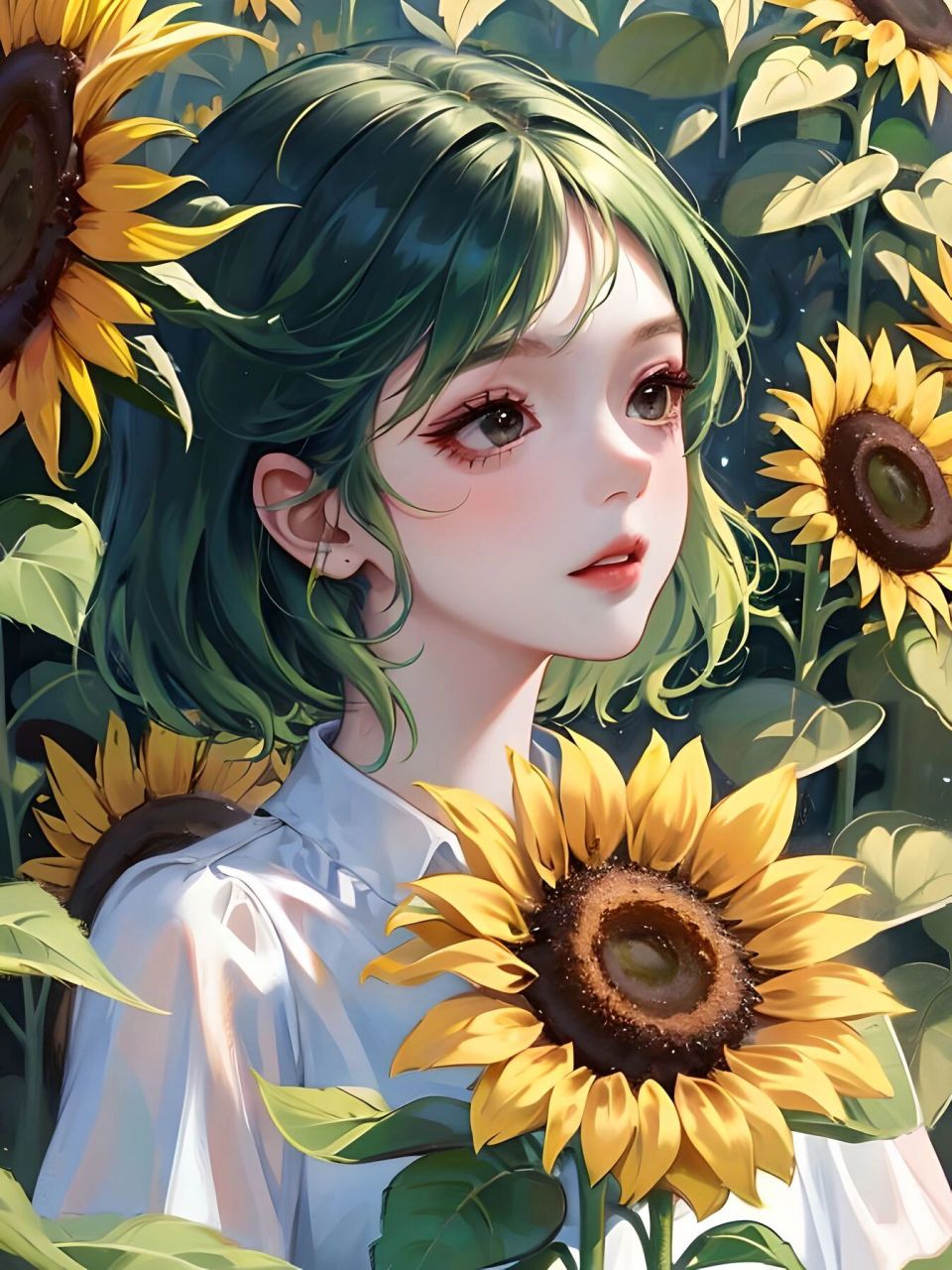 97一眼就喜欢的向日葵女生头像9799    