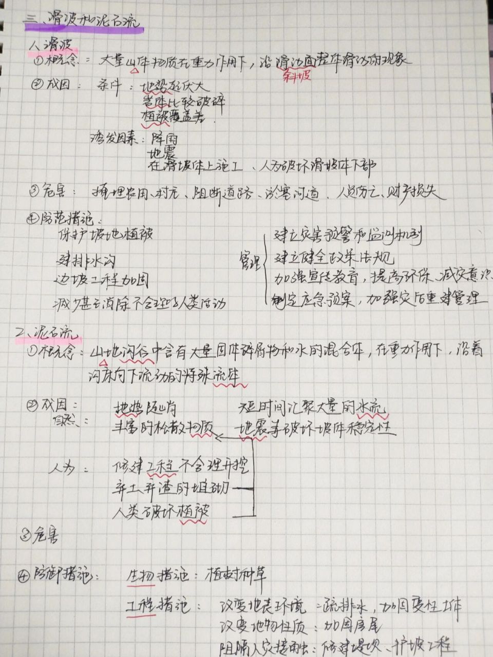 湘教版高一地理必修一2.1流水地貌笔记