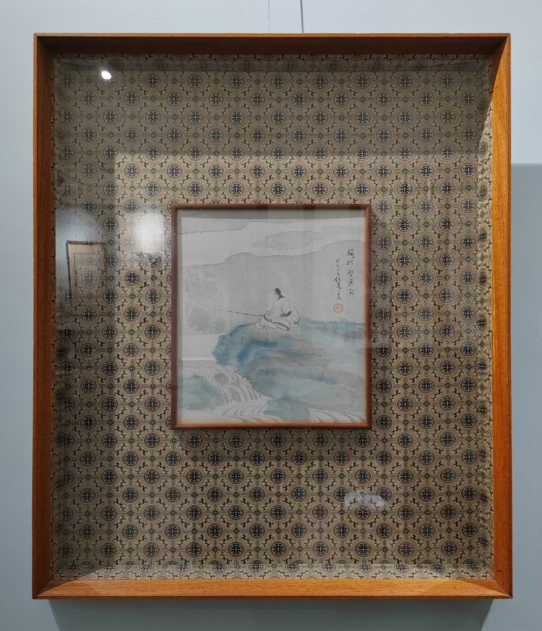 画家任重2013年创作《关河一望萧索》,设色纸本,27×25cm,精裱镜框,经