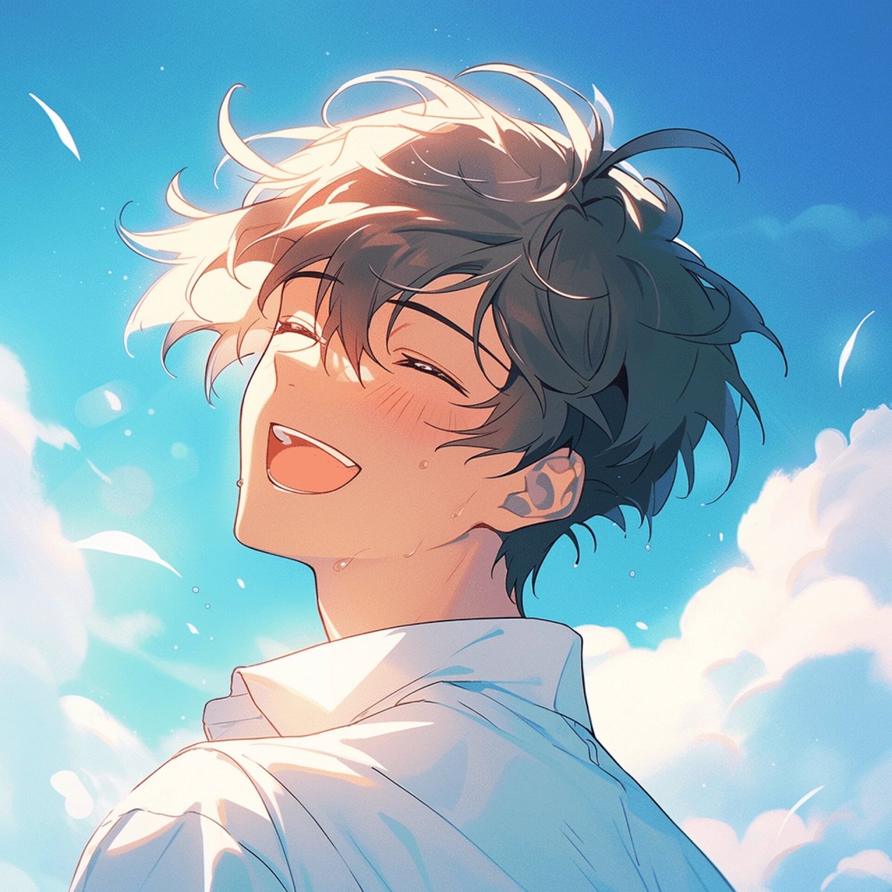 阳光男孩头像|每一秒都要开心90