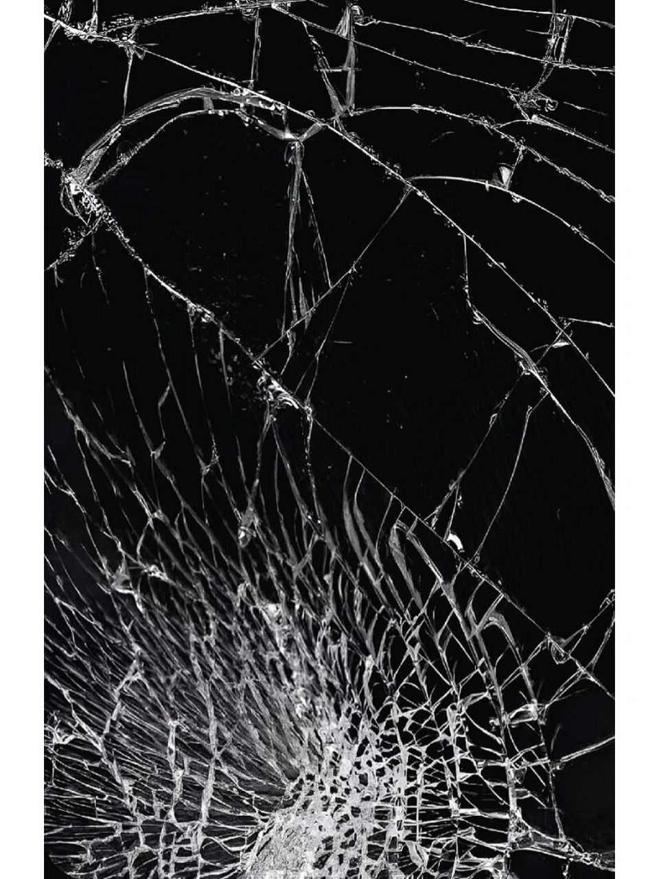 手机屏幕破碎图片壁纸图片