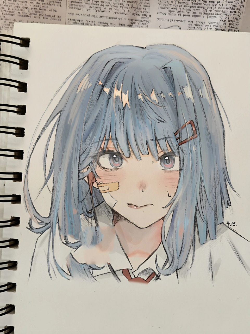 绘画过程图   上色:画世界pro