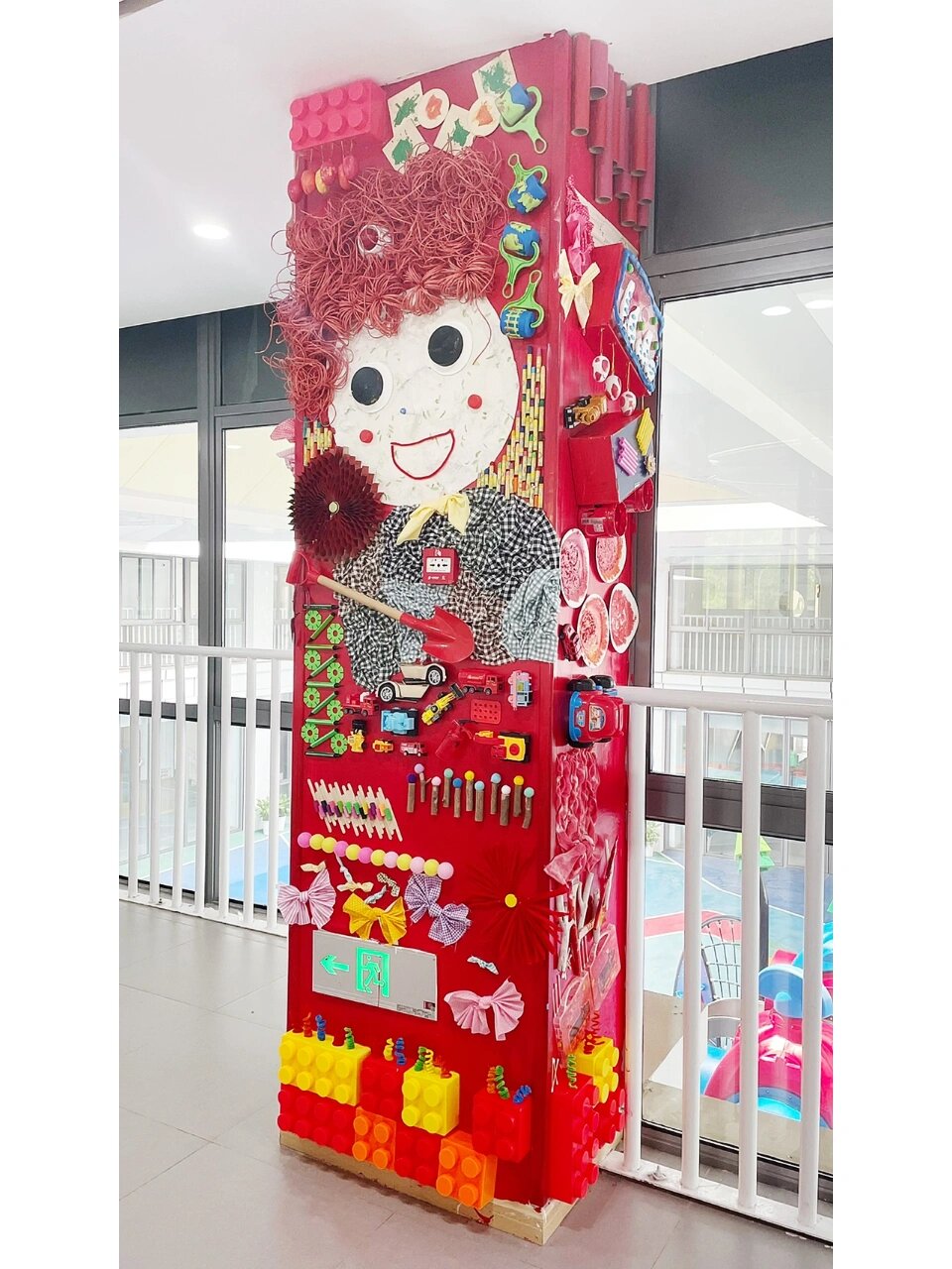 柱子设计～～幼儿园走廊装饰
