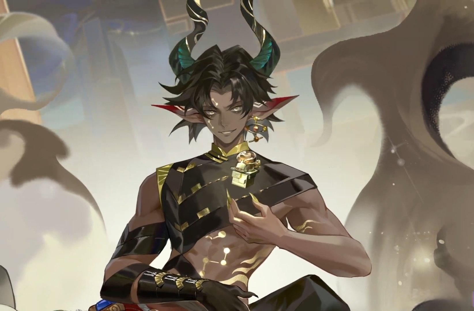 鬼金羊的鬼疑似魅魔那个鬼. 觉醒前好烧,觉醒后好贵气