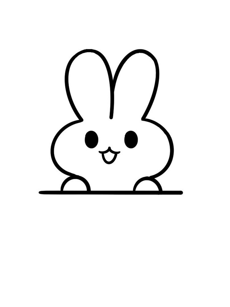 简笔画可爱的小兔子图片