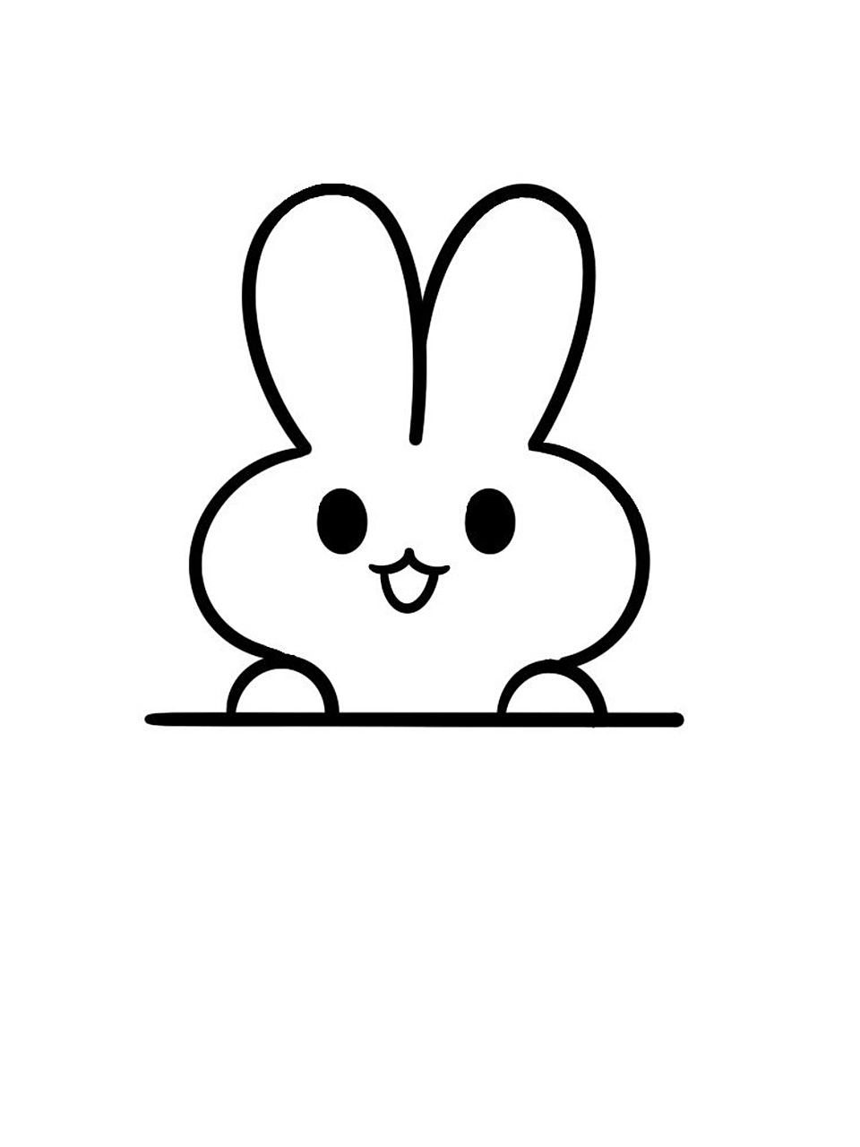 手残党学简笔画附教程99可爱的小兔子 手残党每天学简笔画附教程
