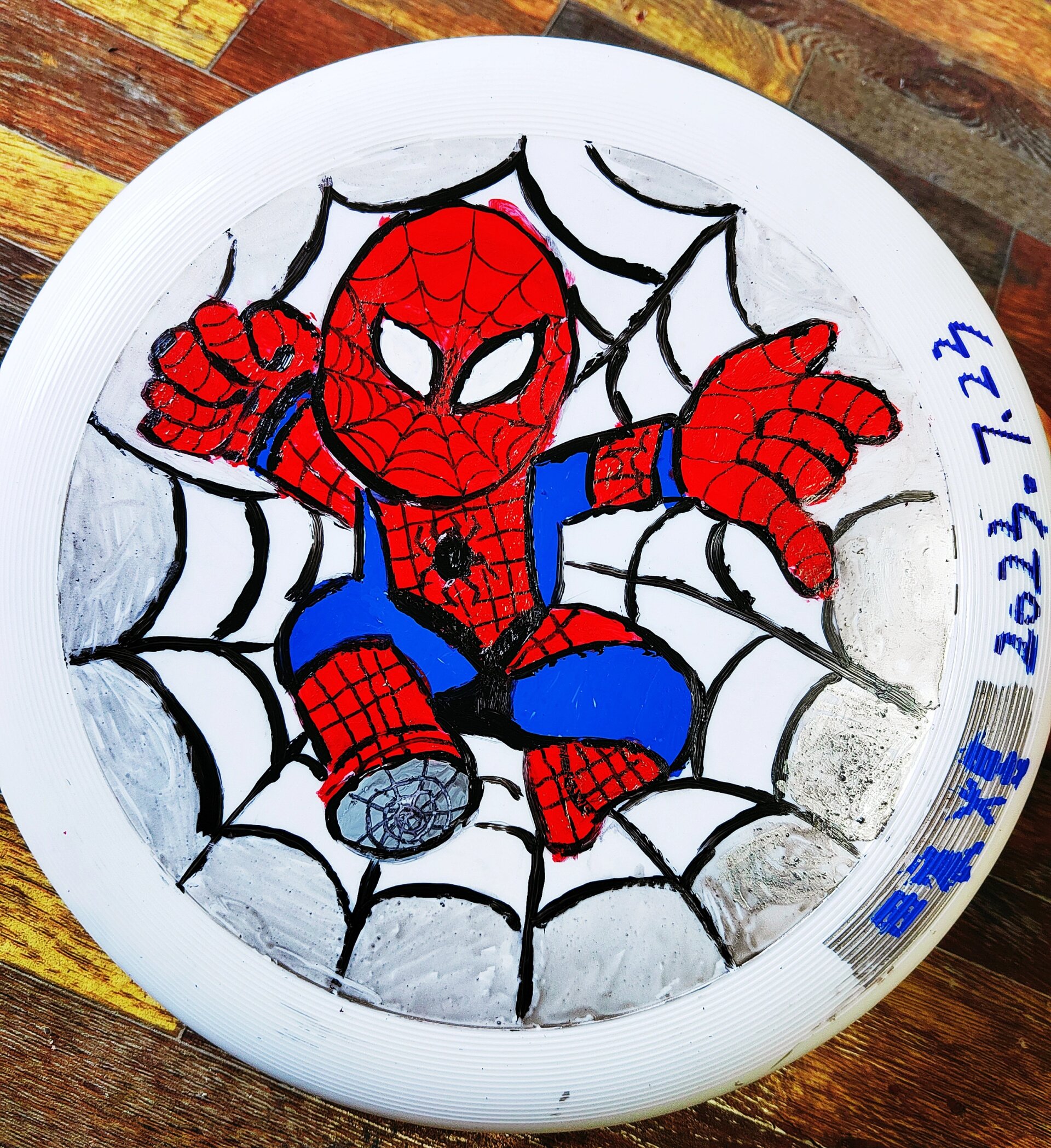 飞盘彩绘画