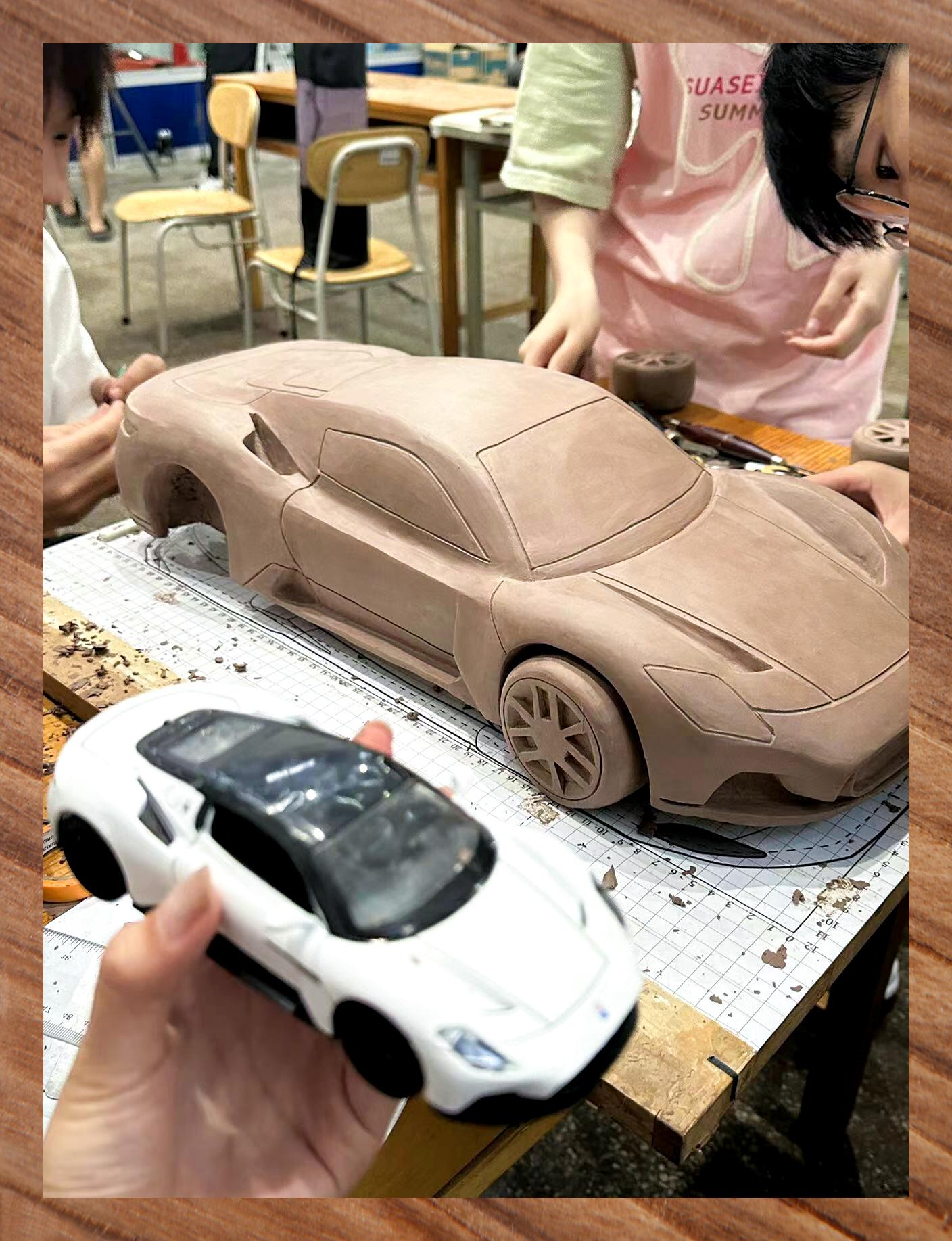 玛莎拉蒂mc20油泥车模制作完成