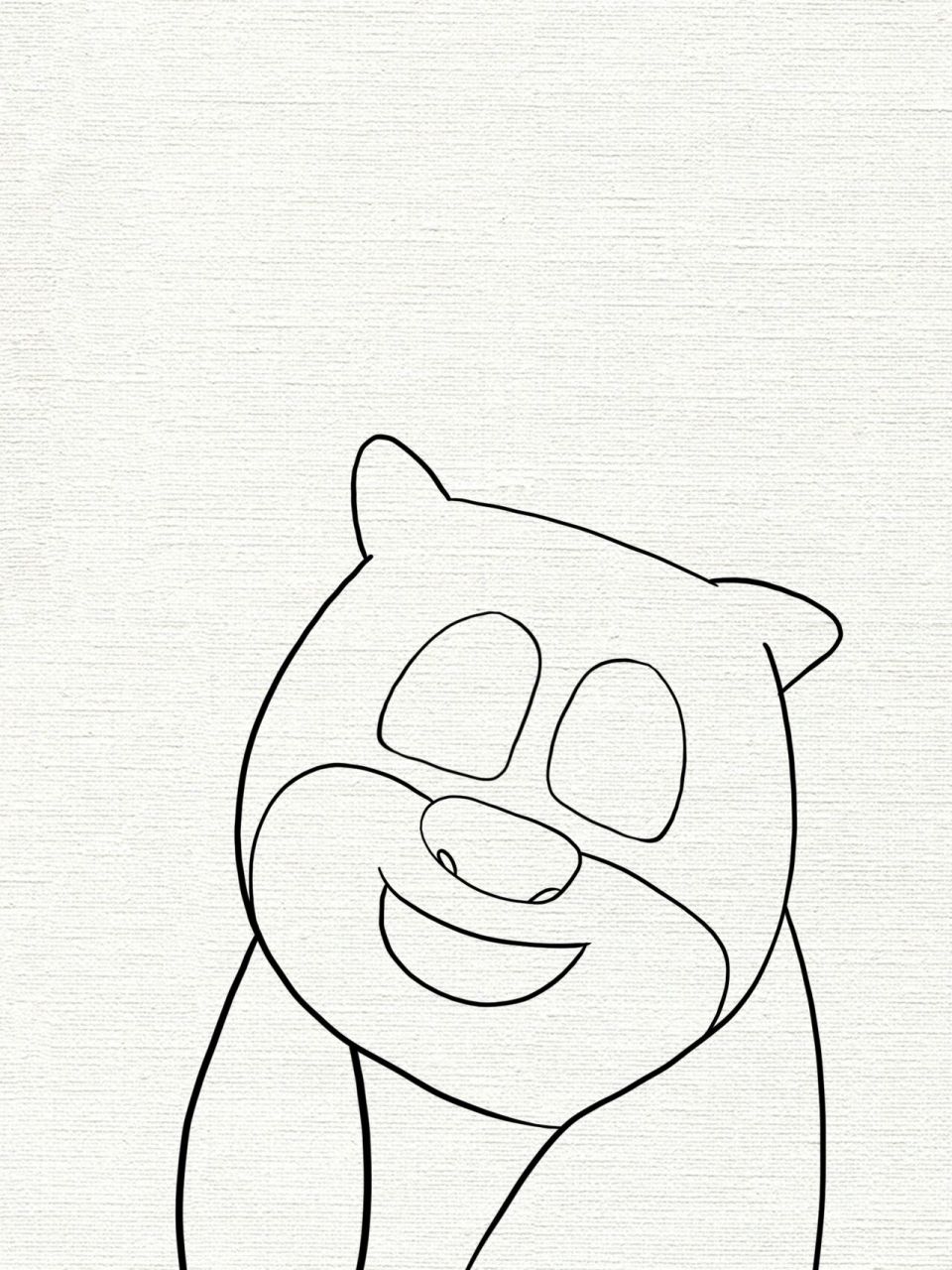 熊二铅笔画图片
