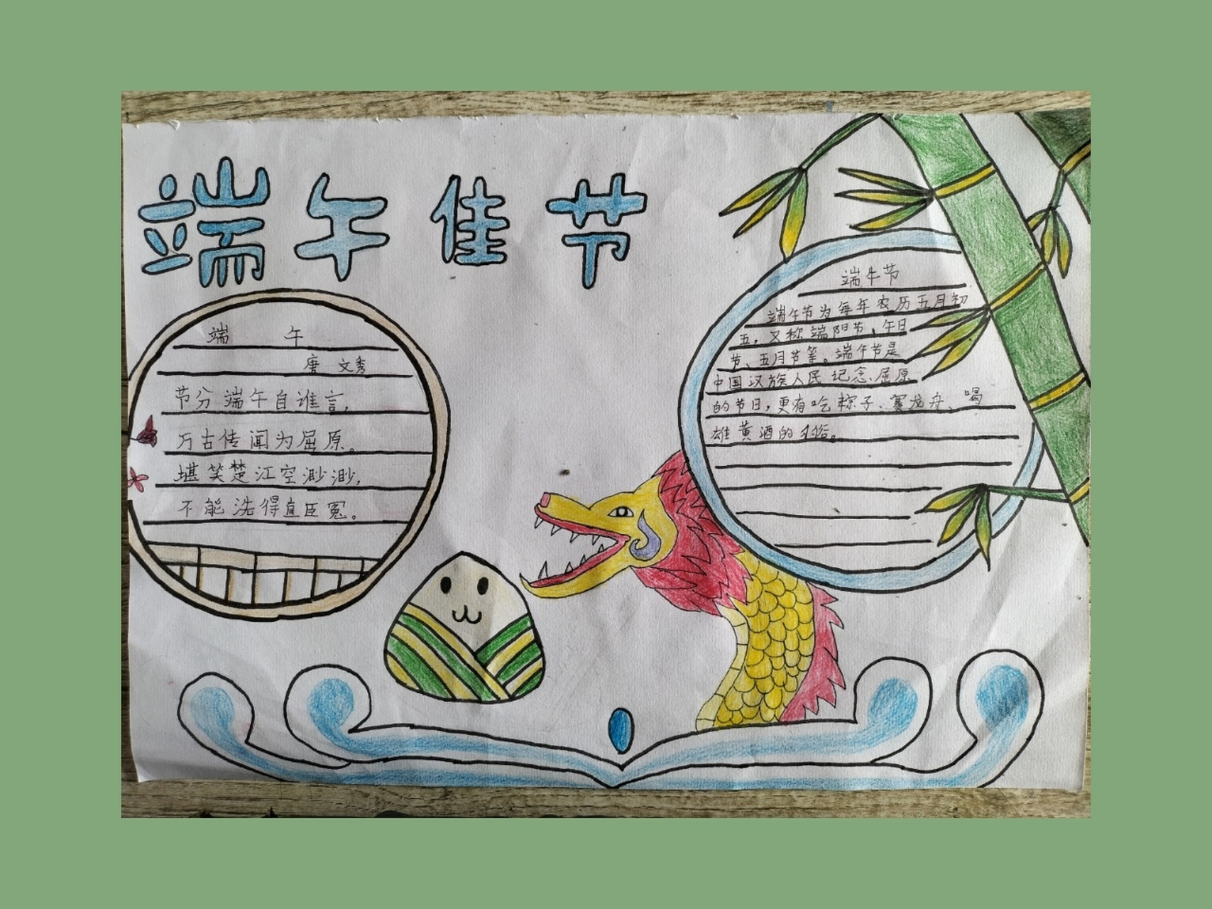 端午节手抄报 好看