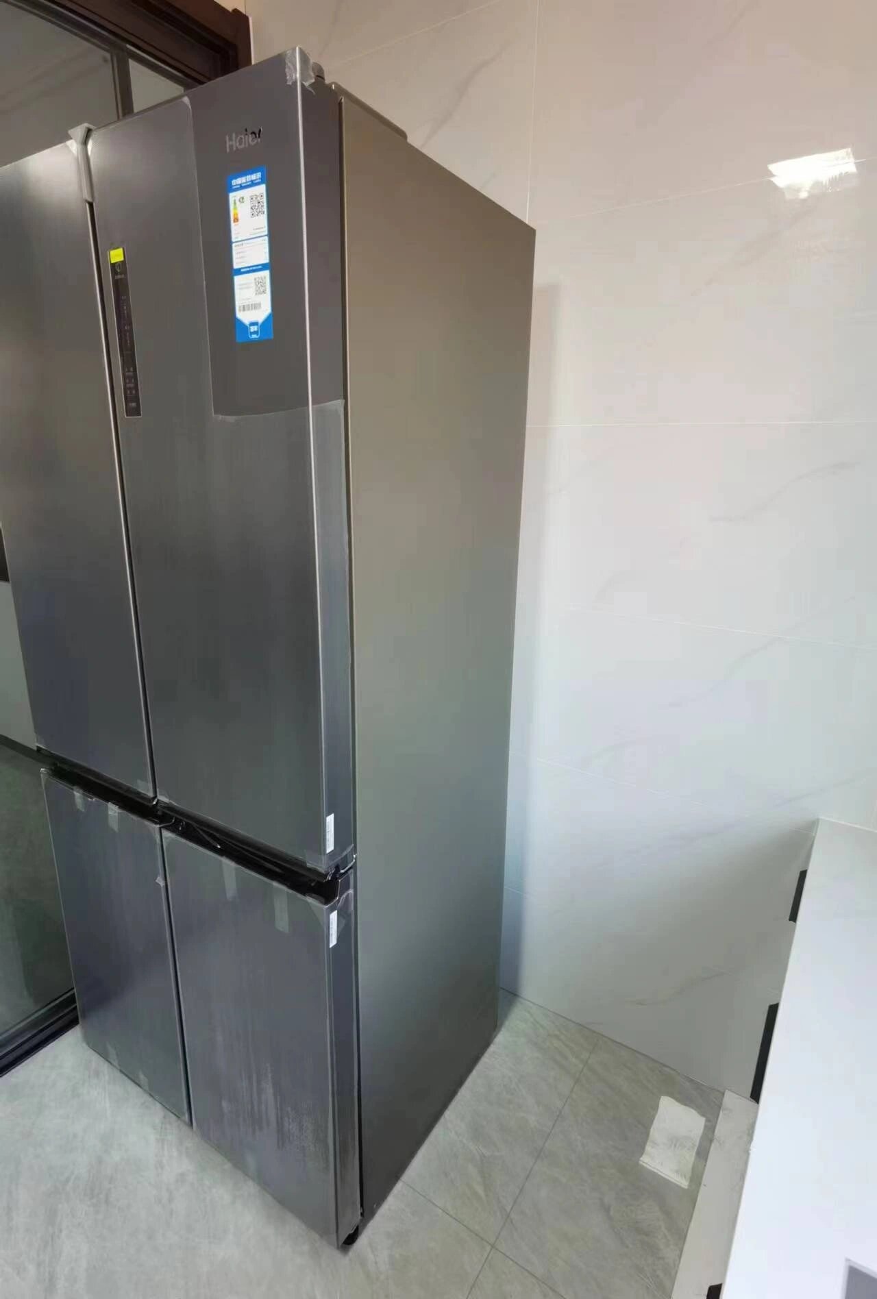 海尔冰箱500升星蕴银十字对开门
