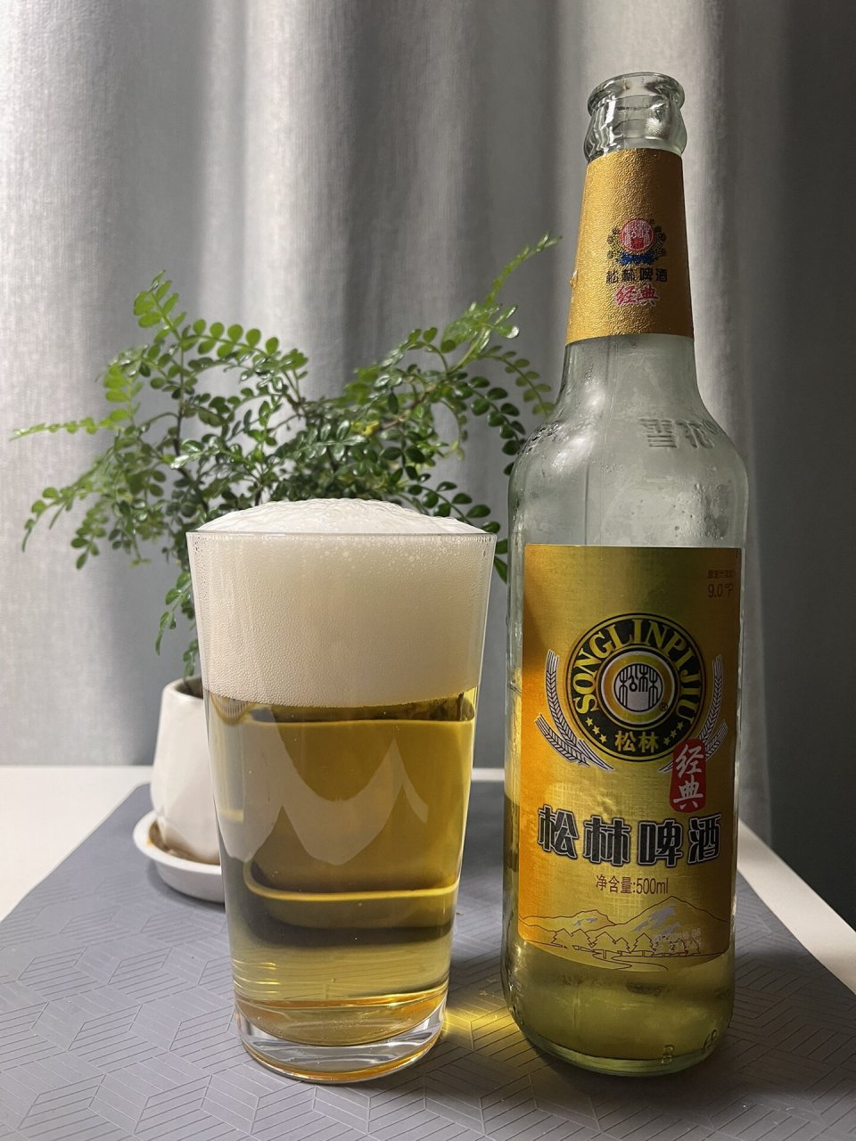 松林啤酒 工业拉格 酒精度3.