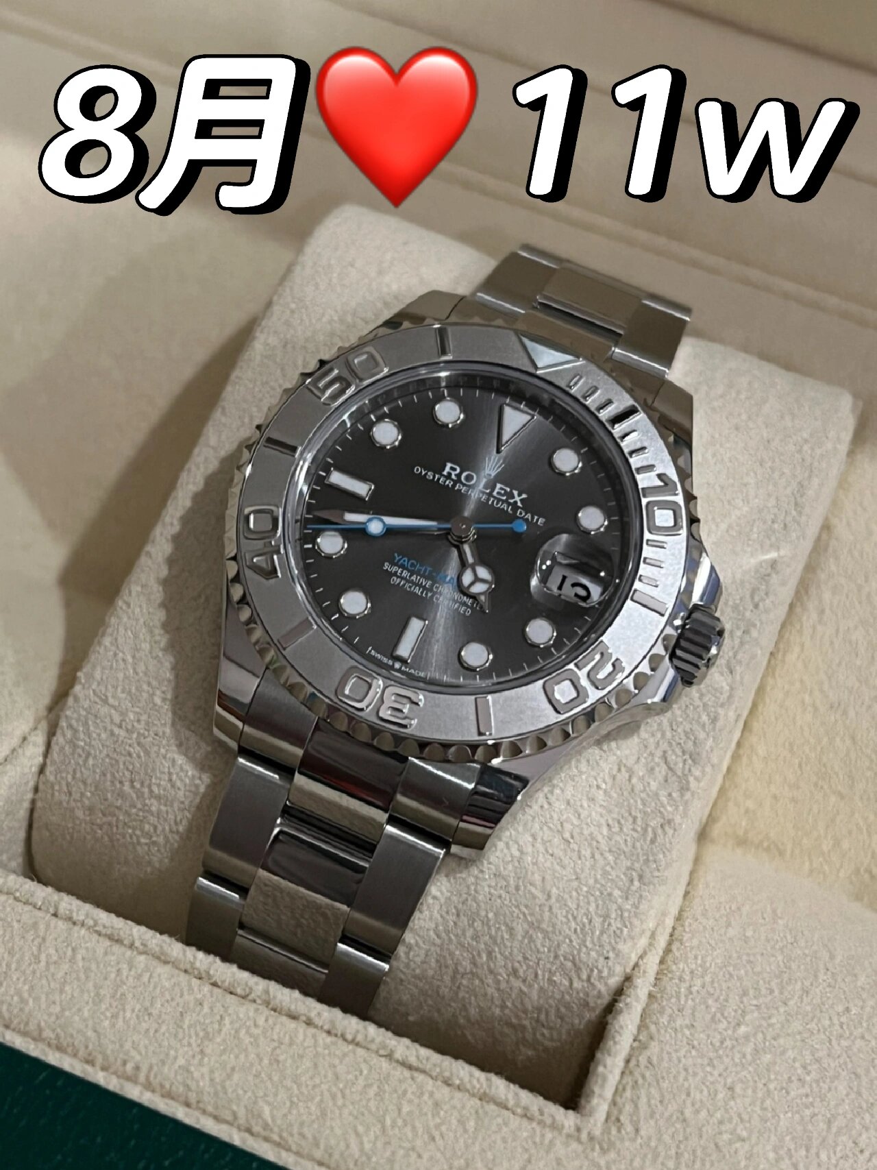 劳力士126622灰游艇名仕40mm 8月未使用 灰盘游艇40表径