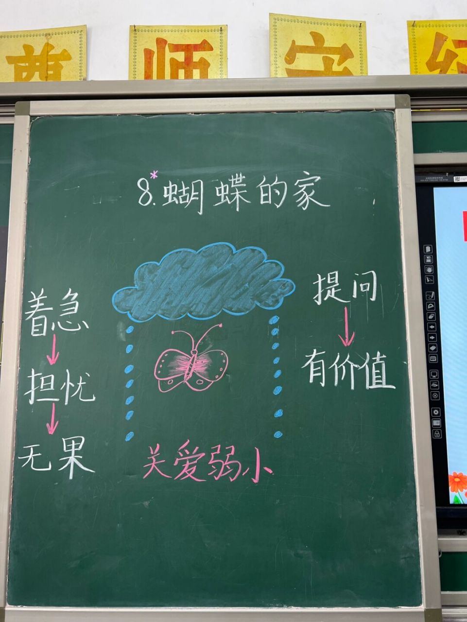 四上|8.《蝴蝶的家》板书设计