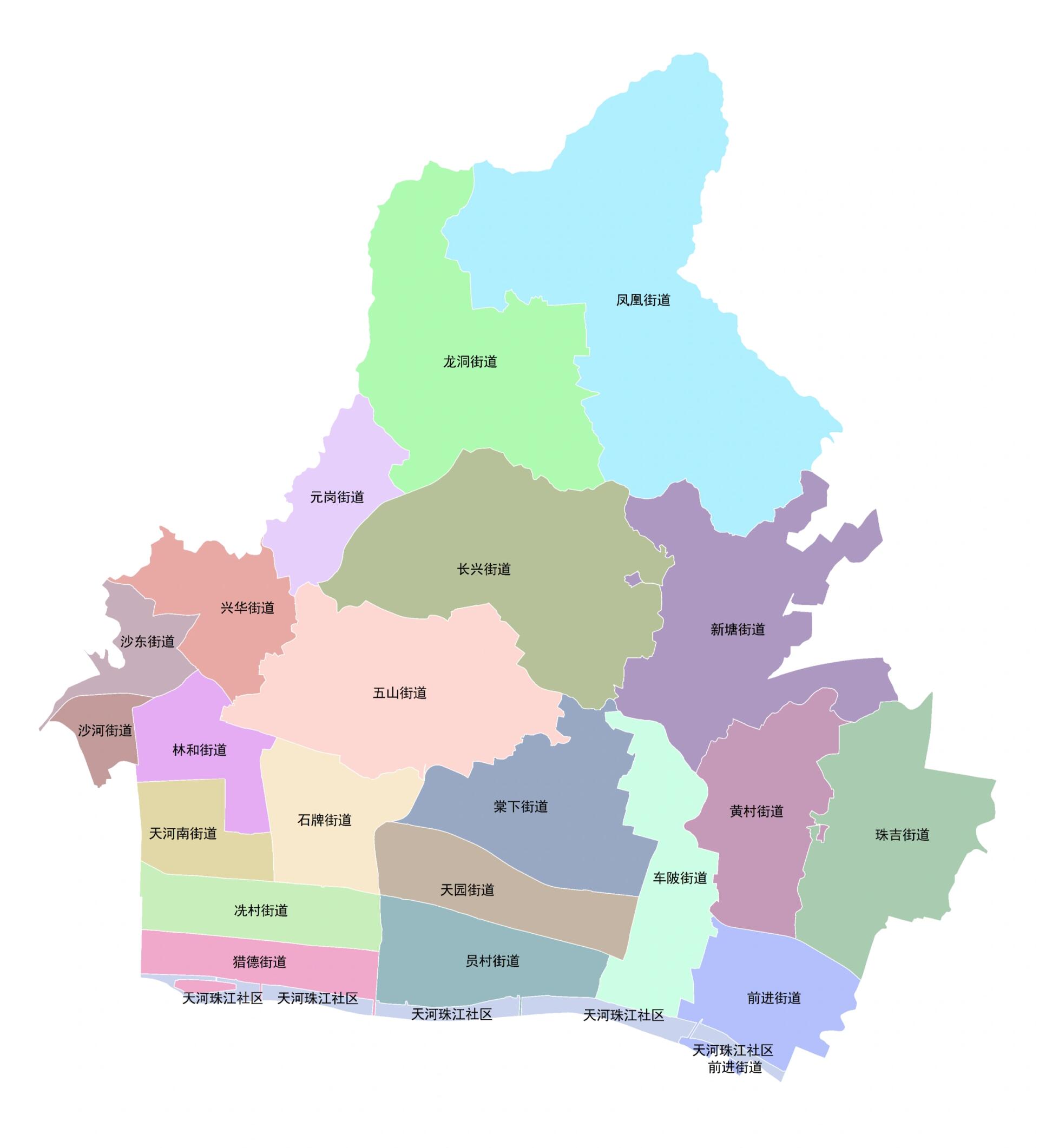 全网最精细97广州天河地图.买房不慌