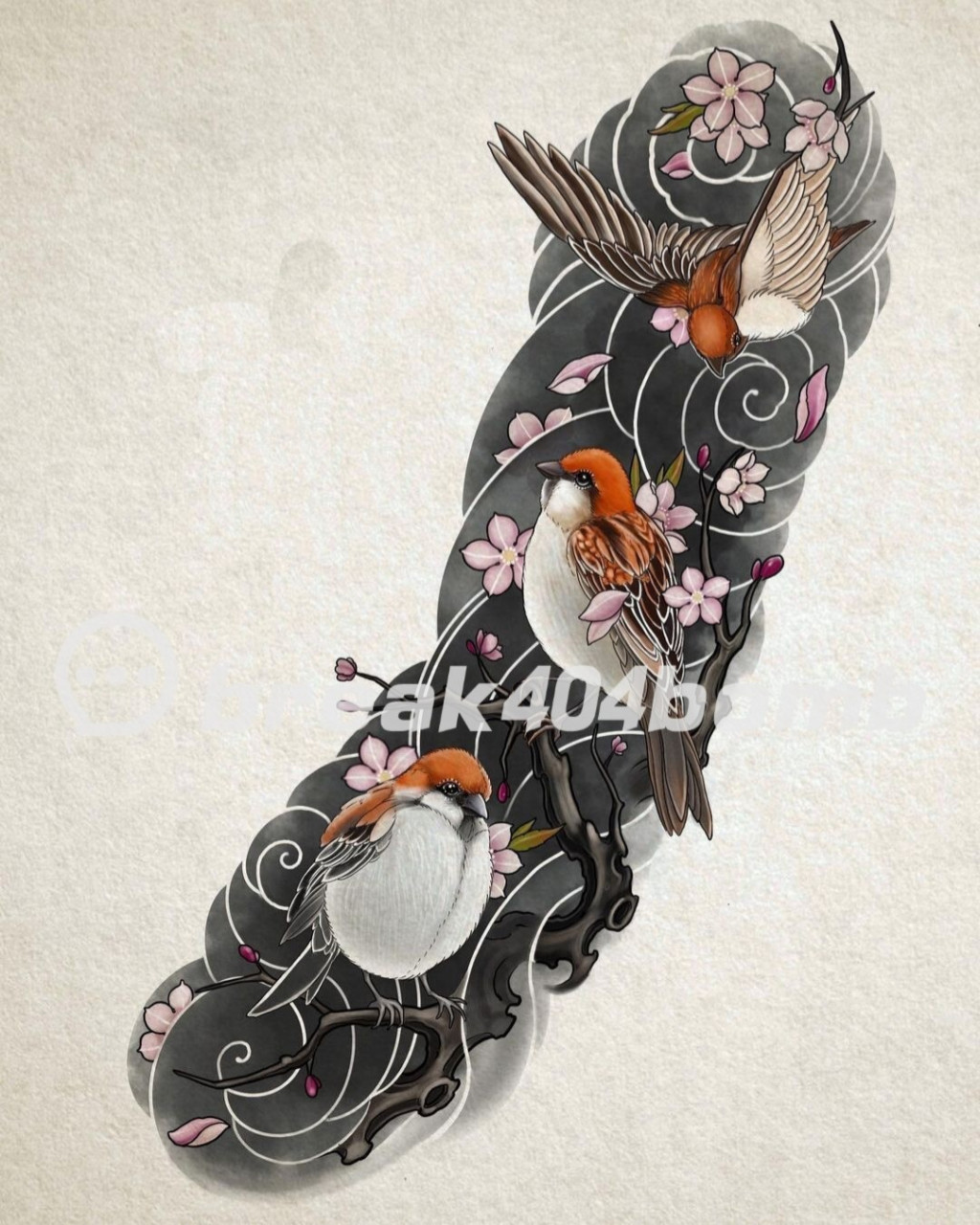 极好 如果喜欢日式传统的朋友可以纹这个,手稿都是比较新的纹身素材