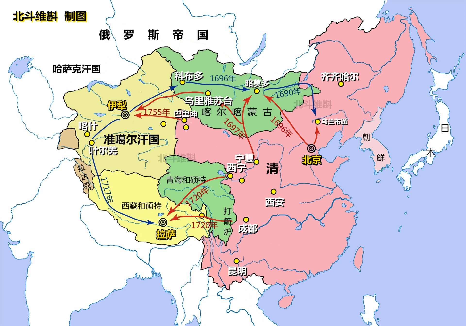 【藩邦列国志61西域系列】什么是准噶尔汗国