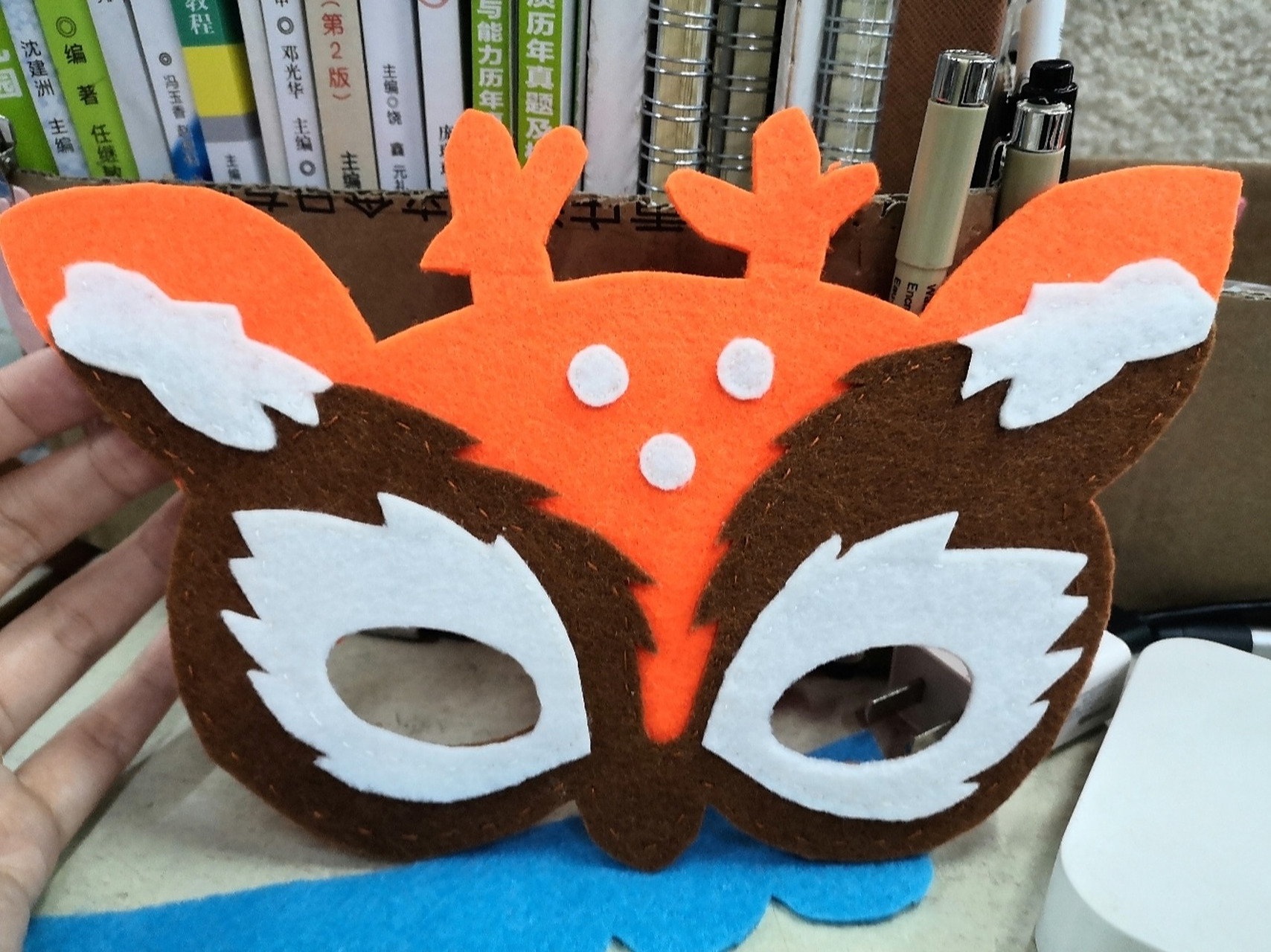 自制不织布面具/平面面具/立体面具 手工课作业 自己打板自己做 材料