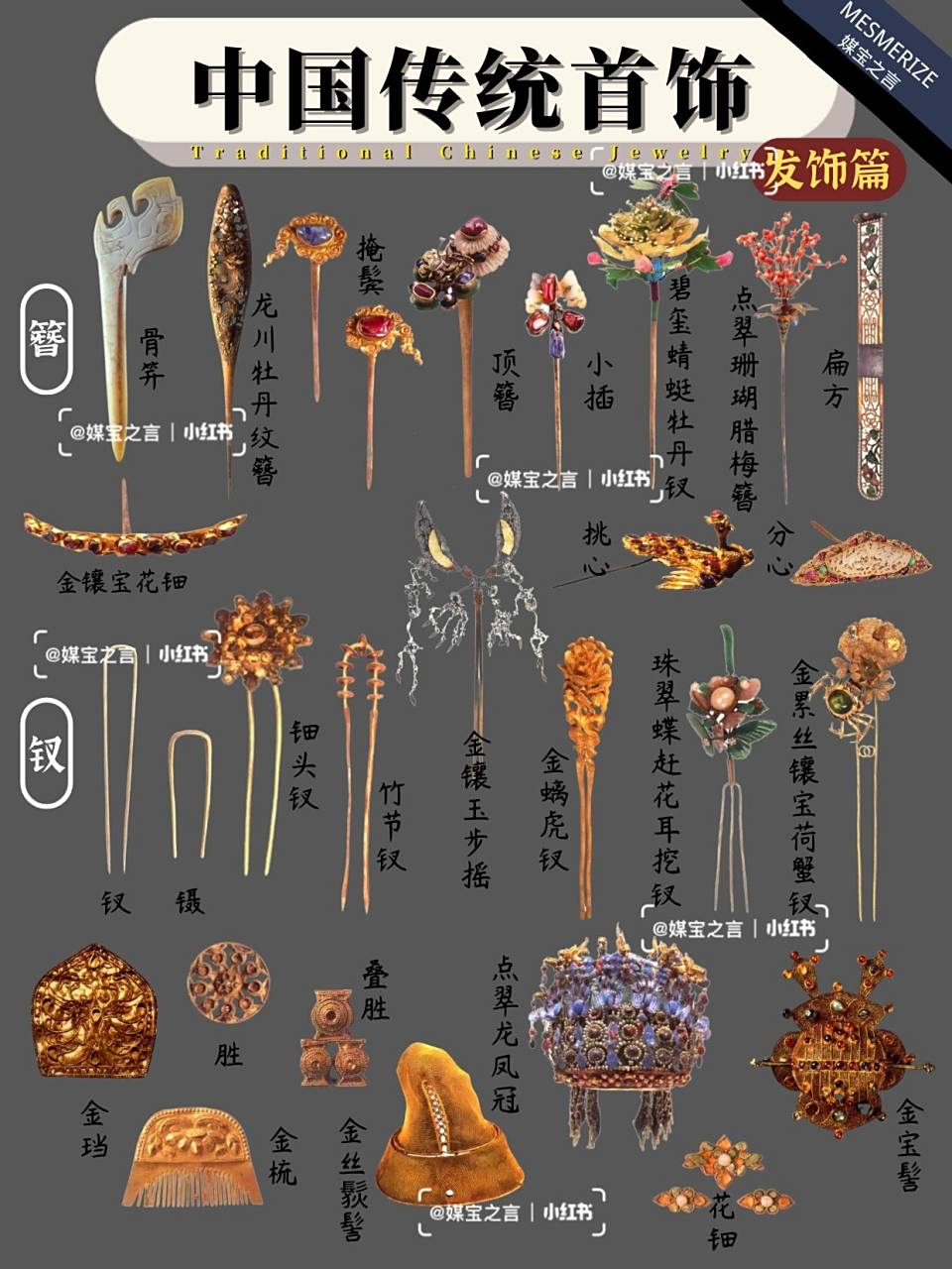 中国古代首饰|发饰篇 78159890中国古代女子的发饰中国古代