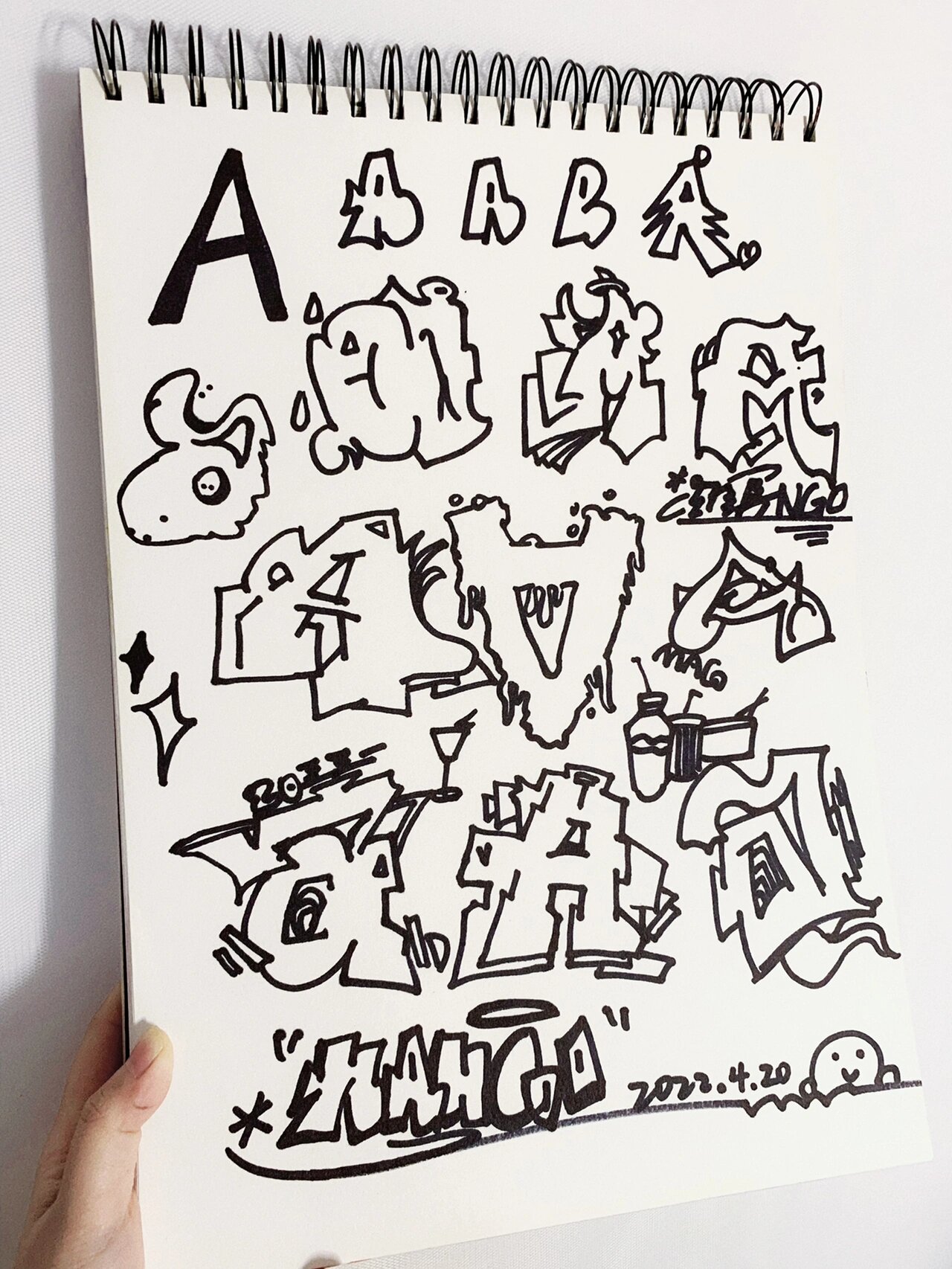 graffiti手绘字母a