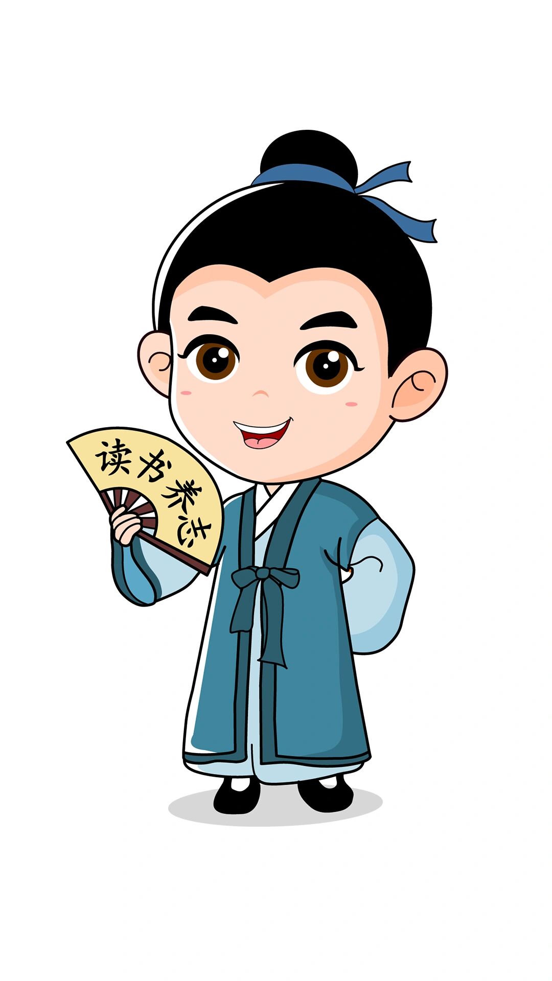 一组书生卡通形象绘制案例 书生画了很多种,唯独喜欢画书生和秀才.