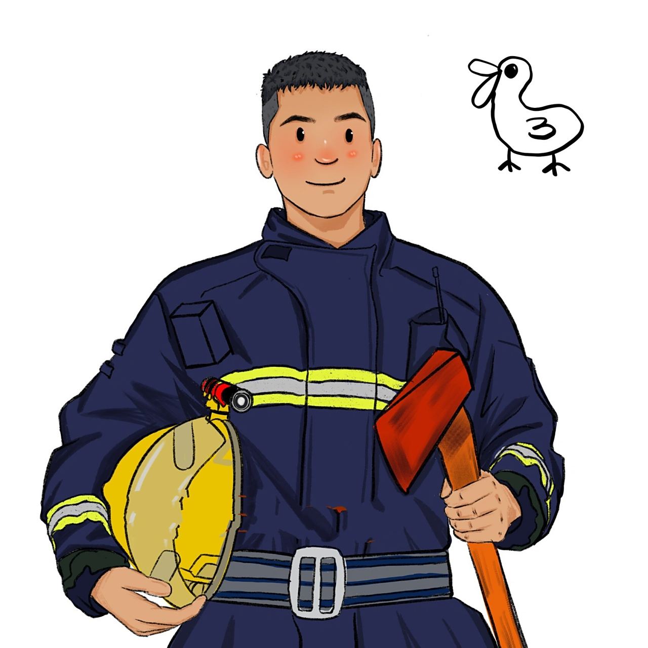 996902男生头像/消防员动漫/动漫卡通头像 愿你们每次出征都能