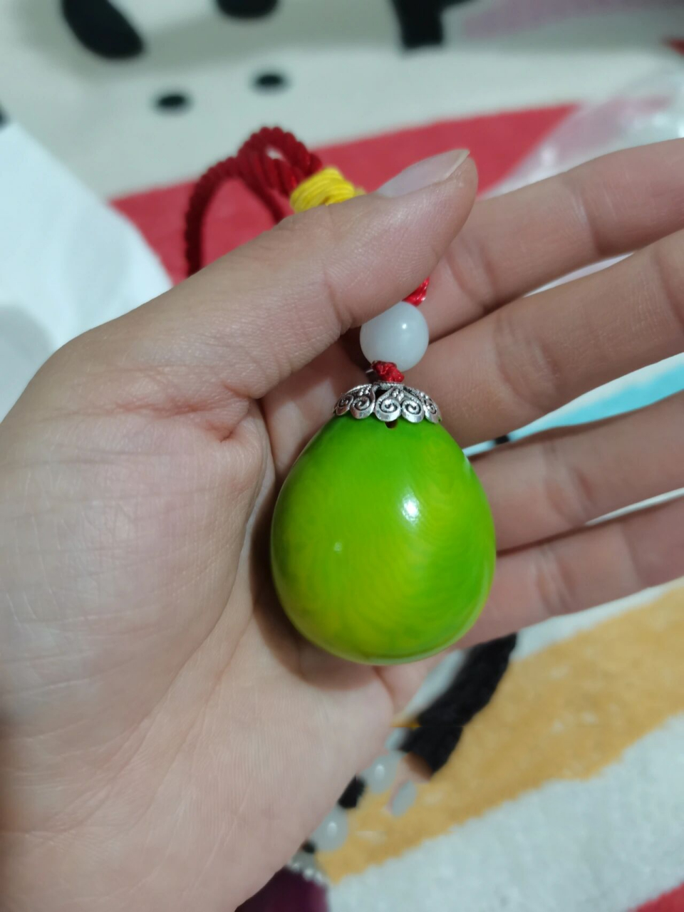 潘家园一游 今天去潘家园,开了两个佛心果,我开出了我最喜欢的绿色,李