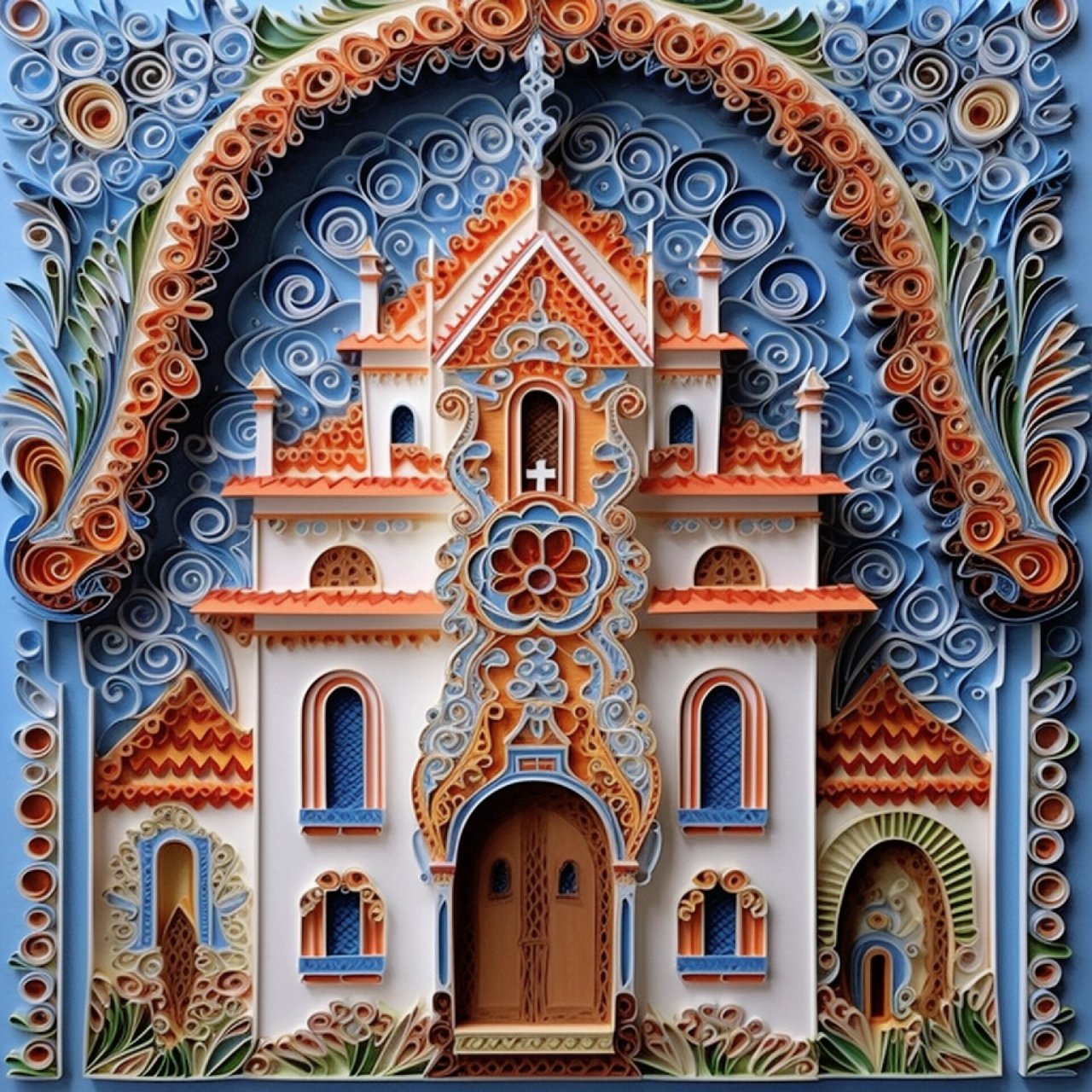 纸艺‖衍纸风城堡 认识自己的无知就是最大的智慧.