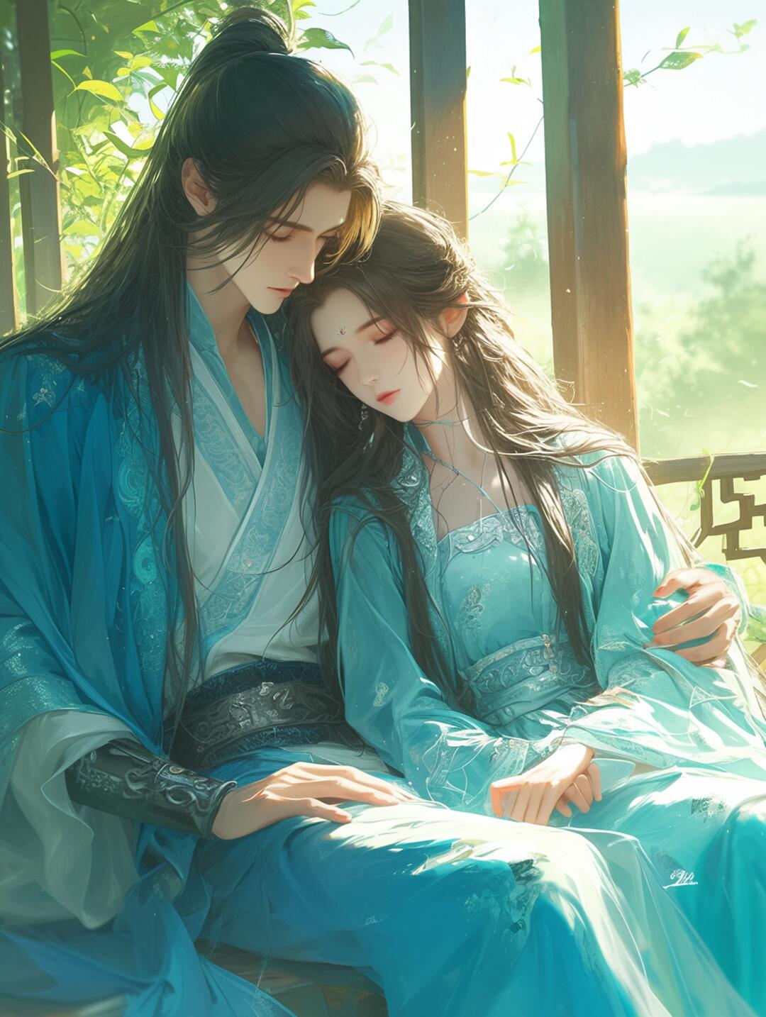 可商素材|古风情侣