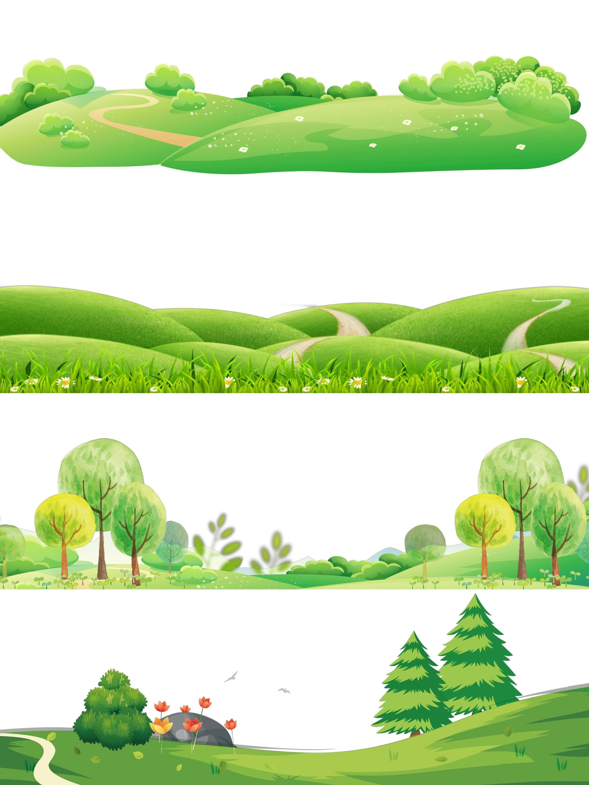 91卡通风草地素材|夏天草地与好心情98 夏天夏天悄悄来临,蓝天