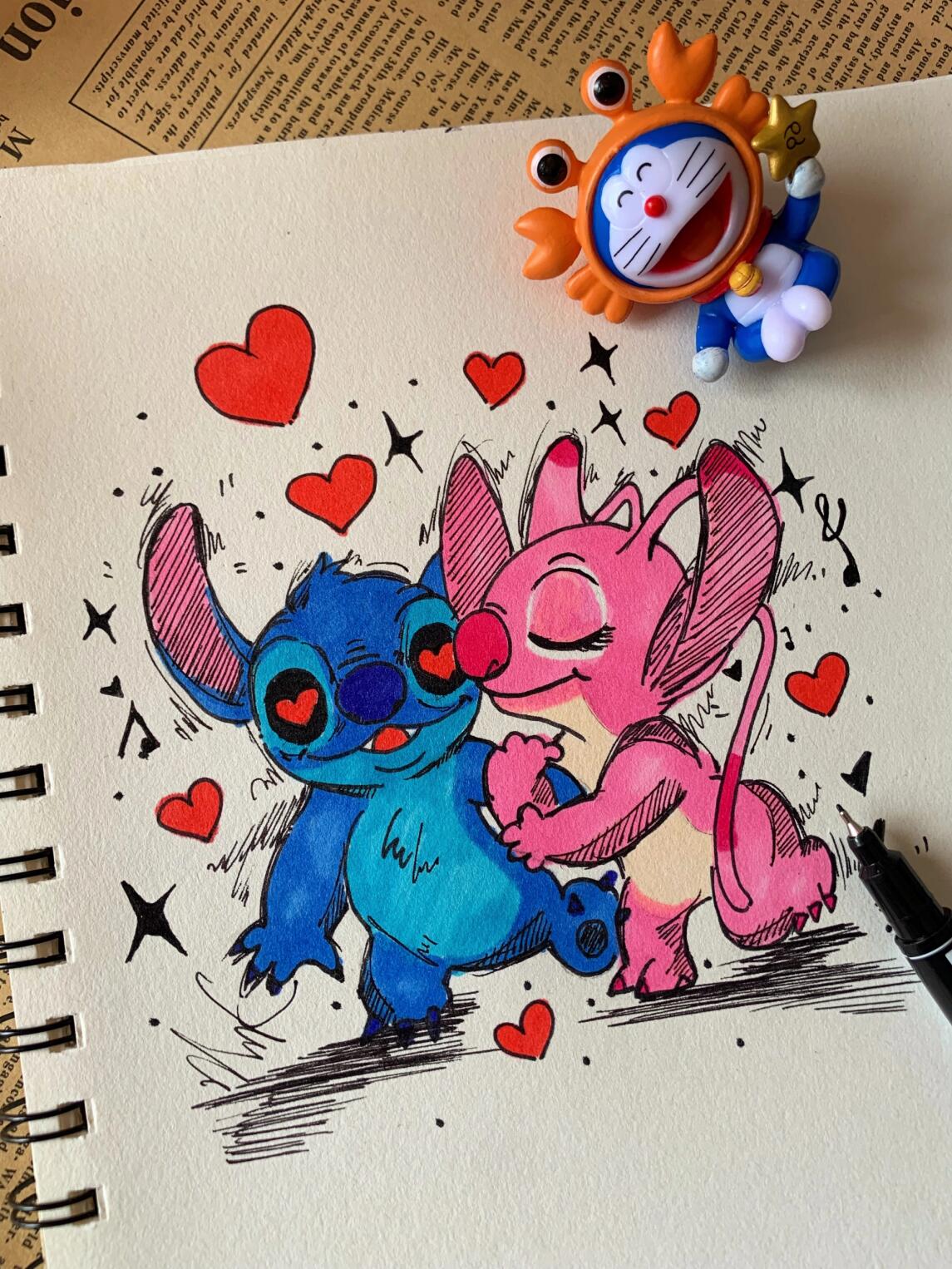 史迪仔马克笔手绘96//附细节图