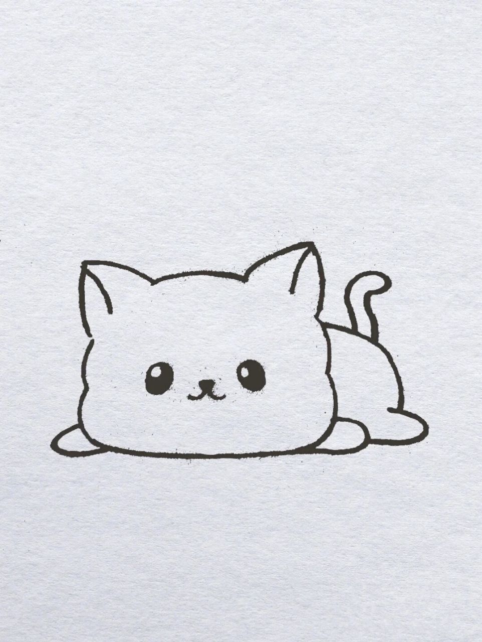 挑战100个简笔画11 可可爱爱的小猫,快让你的朋友画给你吧!