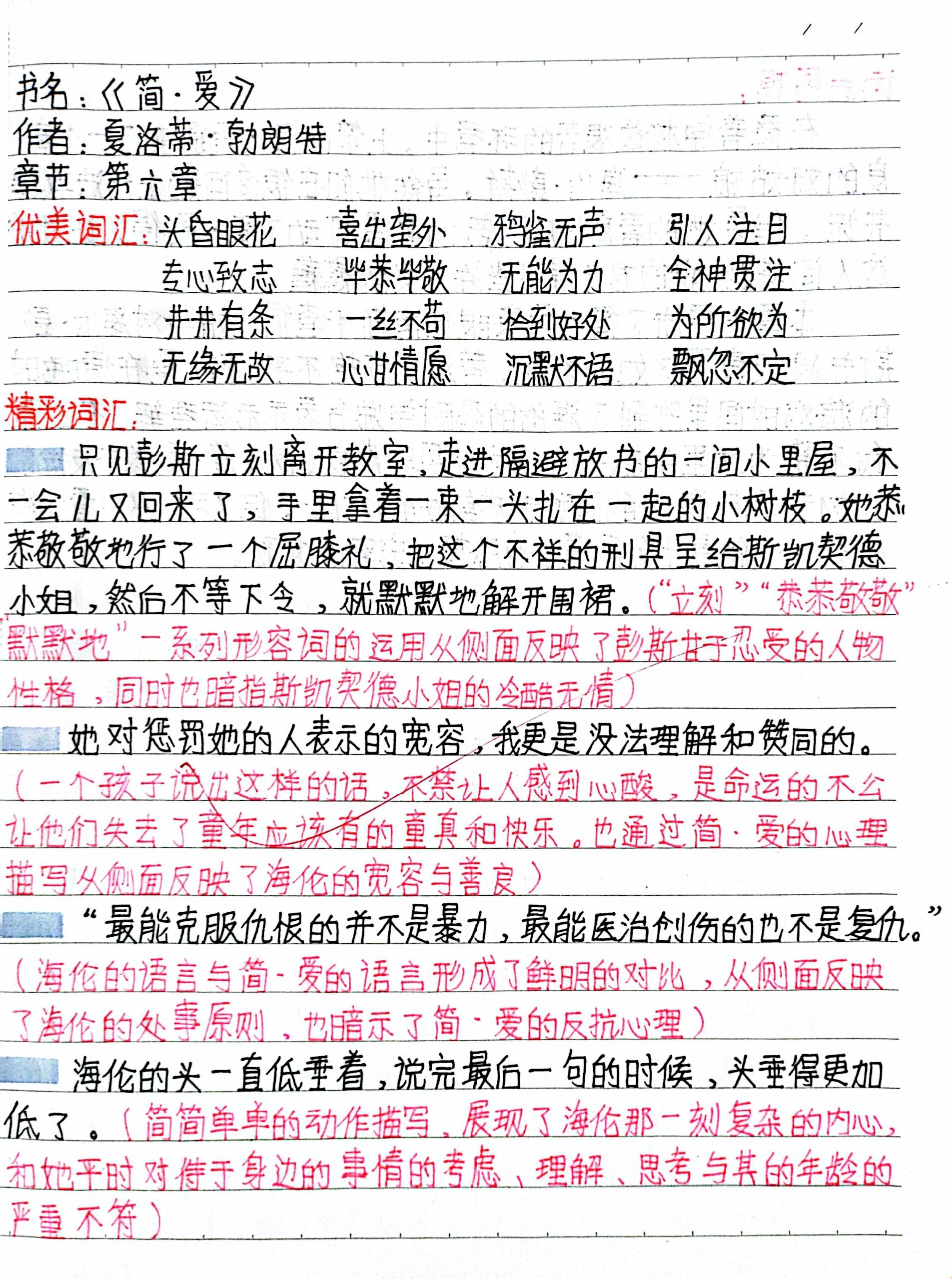 读书笔记|简爱第六章