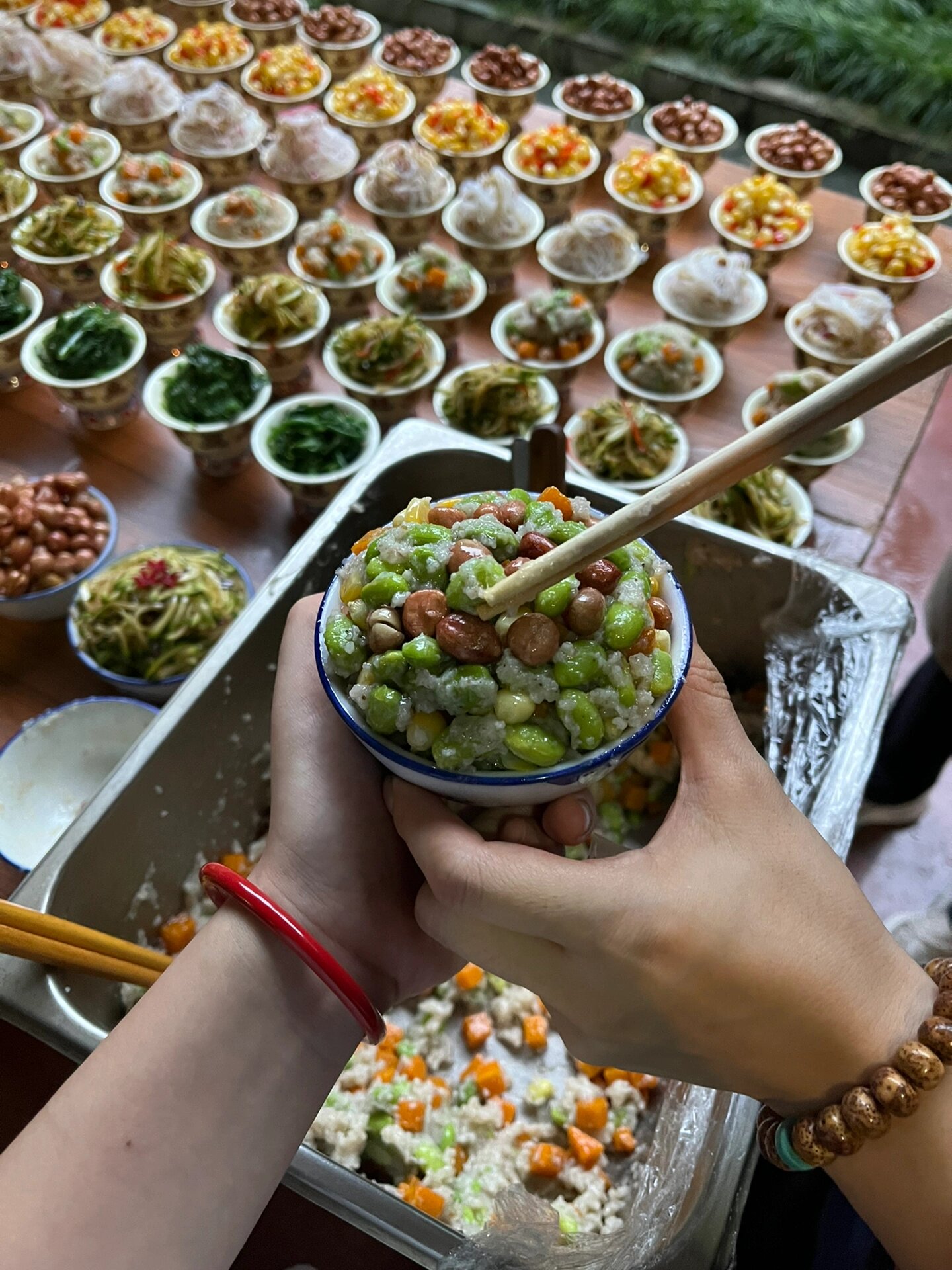 第一次参与盂兰盆法会,做了殊胜的供菜99 今天是民俗中的"七月半"