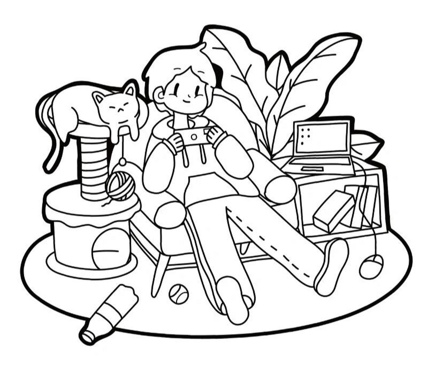 绘画小课堂‖居家小场景简笔画 97学习需要坚持,你克服多大的困难