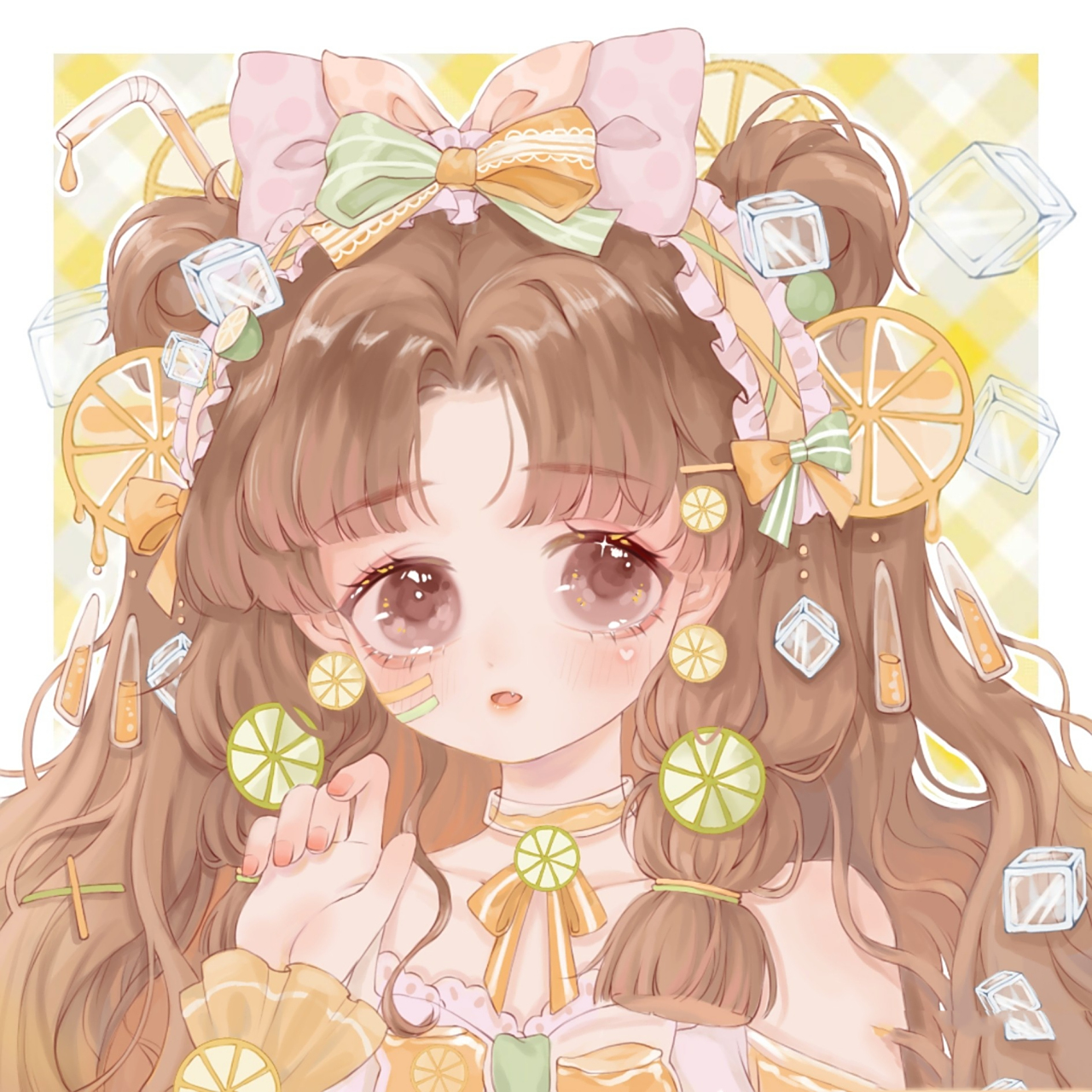 超仙橙色水果橙子女孩系列头像(第二期 ) 又又来更新橙色系列头像了!