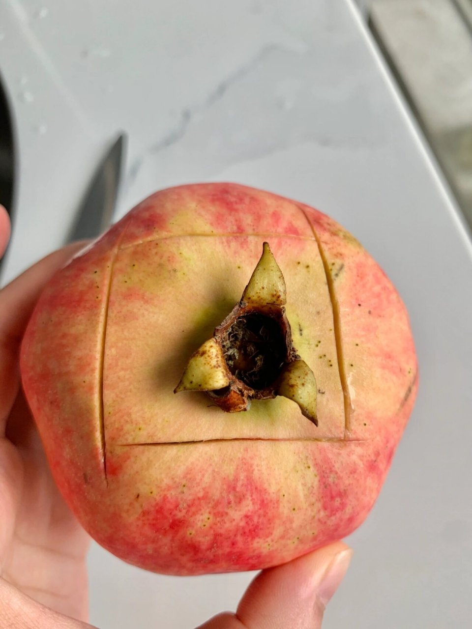 懒人自有妙招～～ 把剥好的石榴放进裱花袋或保鲜袋里压一压,剪开个