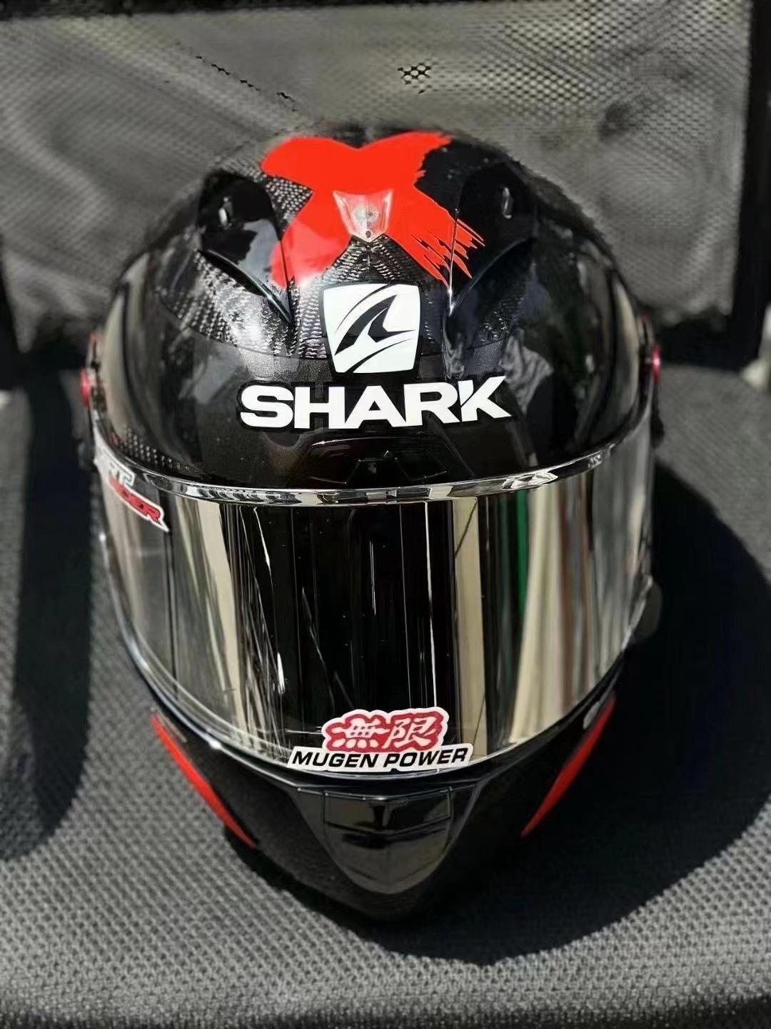 shark 鲨鱼大尾翼 洛伦佐冬测红叉 头盔