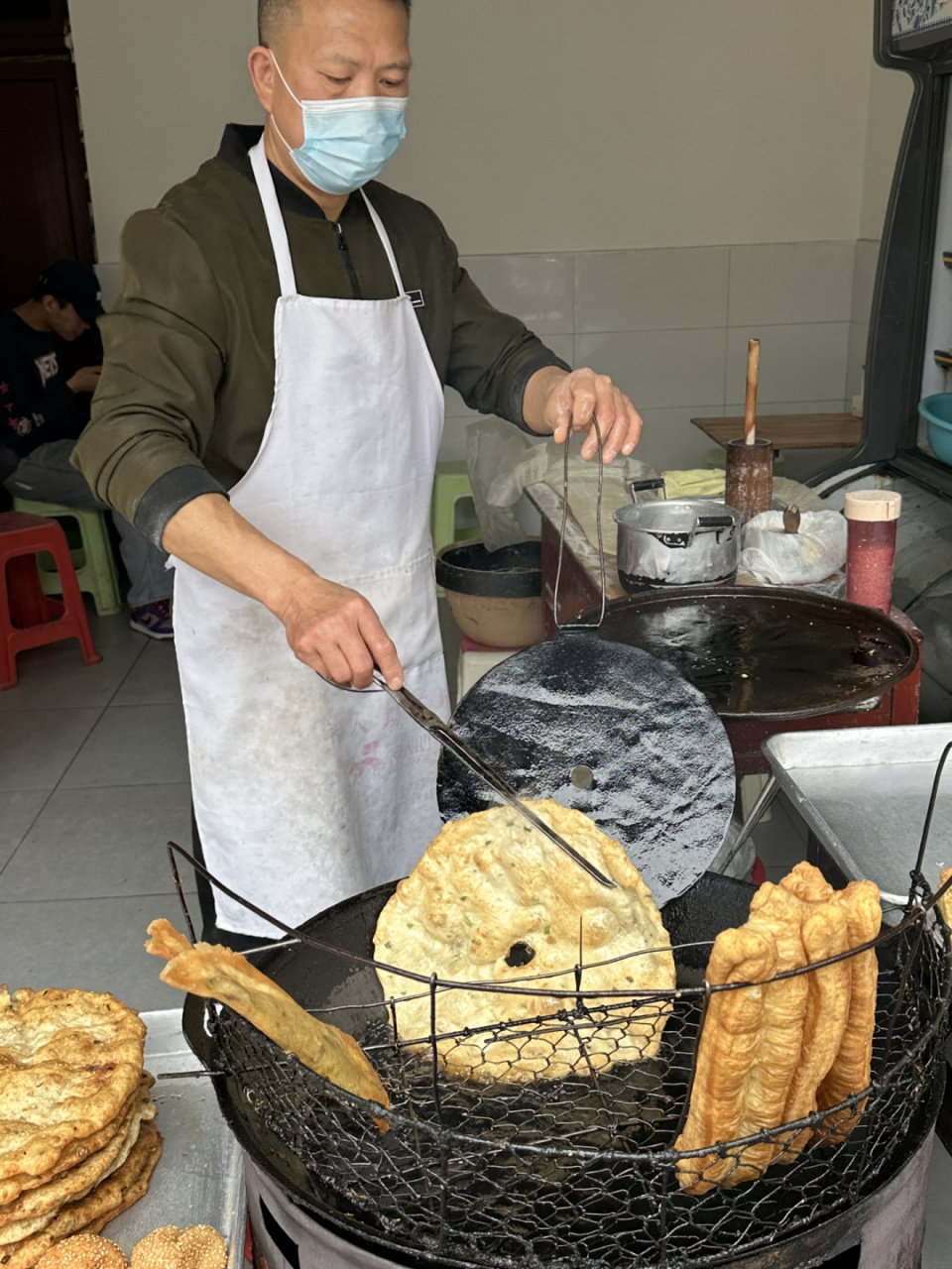 在长沙!找到了巨好吃的老式油炸剁饼! 好久没吃到过这种油炸剁饼!