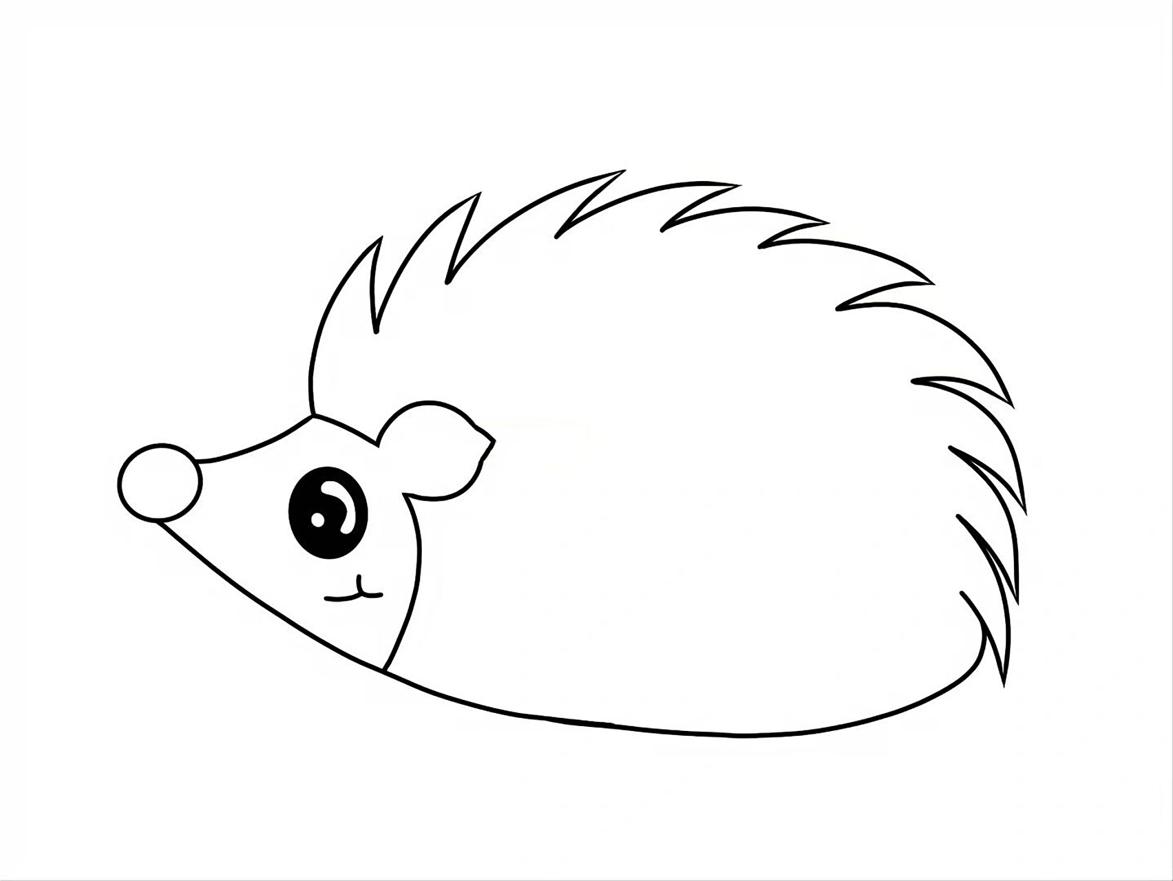 美术《小刺猬穿花衣》素材/可打印