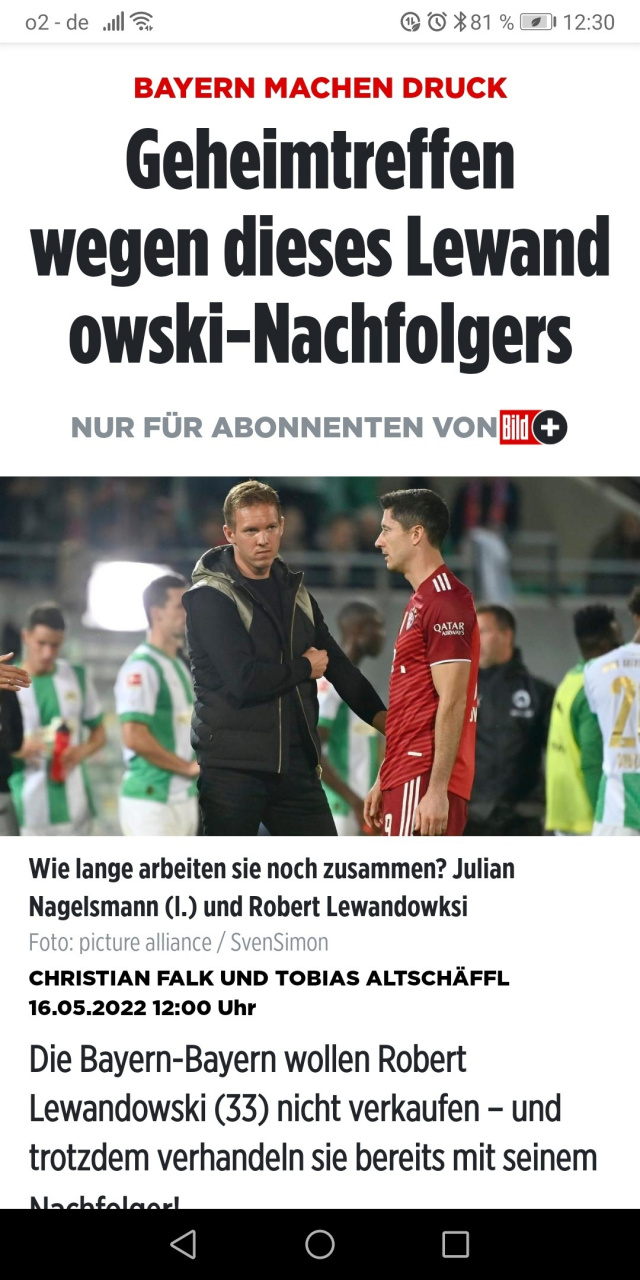 [图片:拜仁本周跟卡拉季奇会面] 图片报道称,拜仁虽然强调不会放莱万