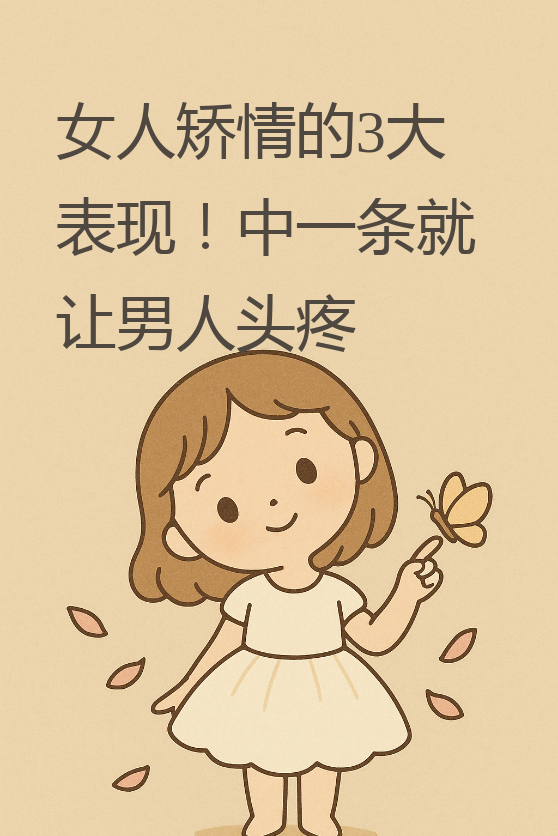 其实啊,矫情这个词儿,说大不大,说小不小,但确实让很多男人头疼,也让