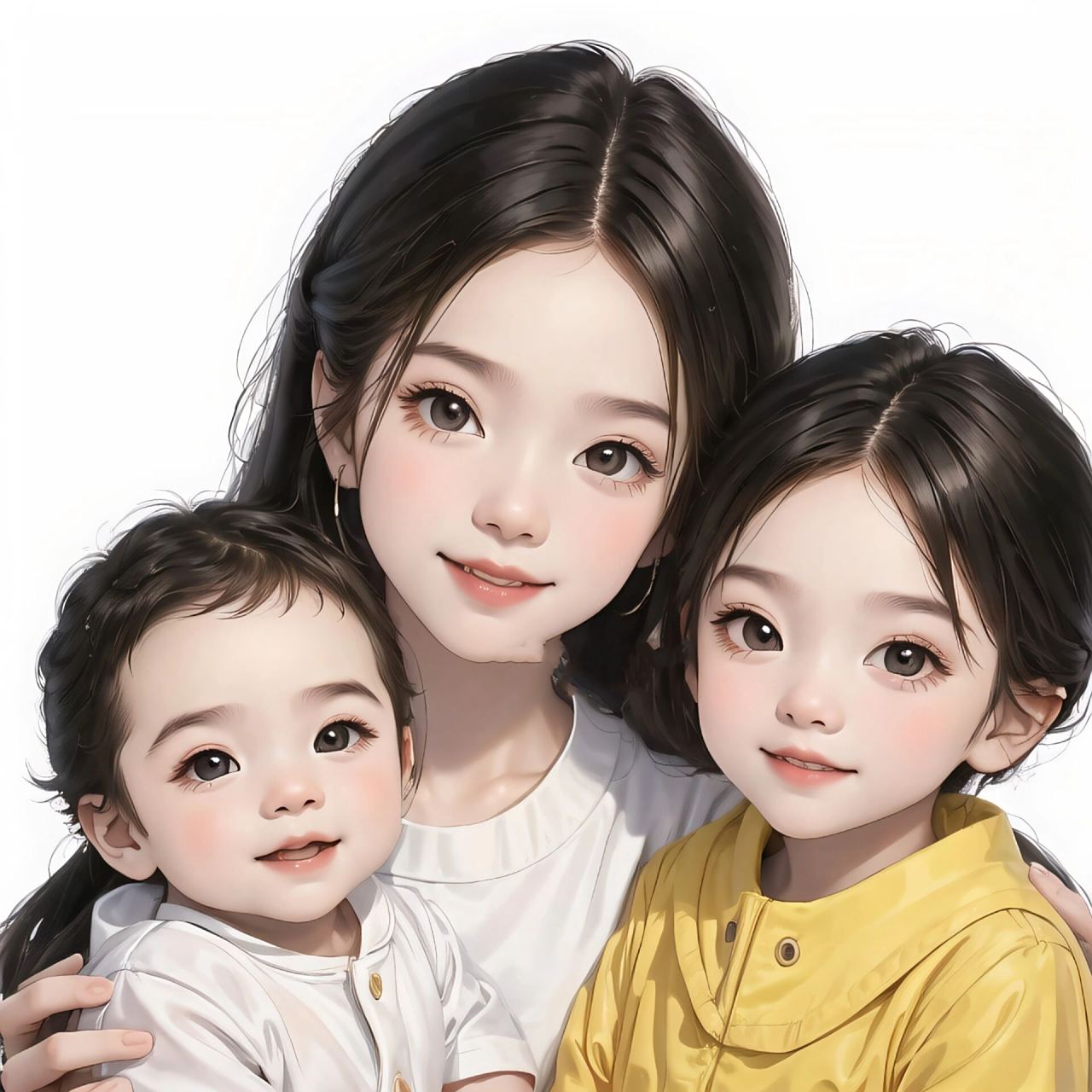 一儿一女亲子头像来咯7815儿女双全卡通头像 原创图片请勿转载,如